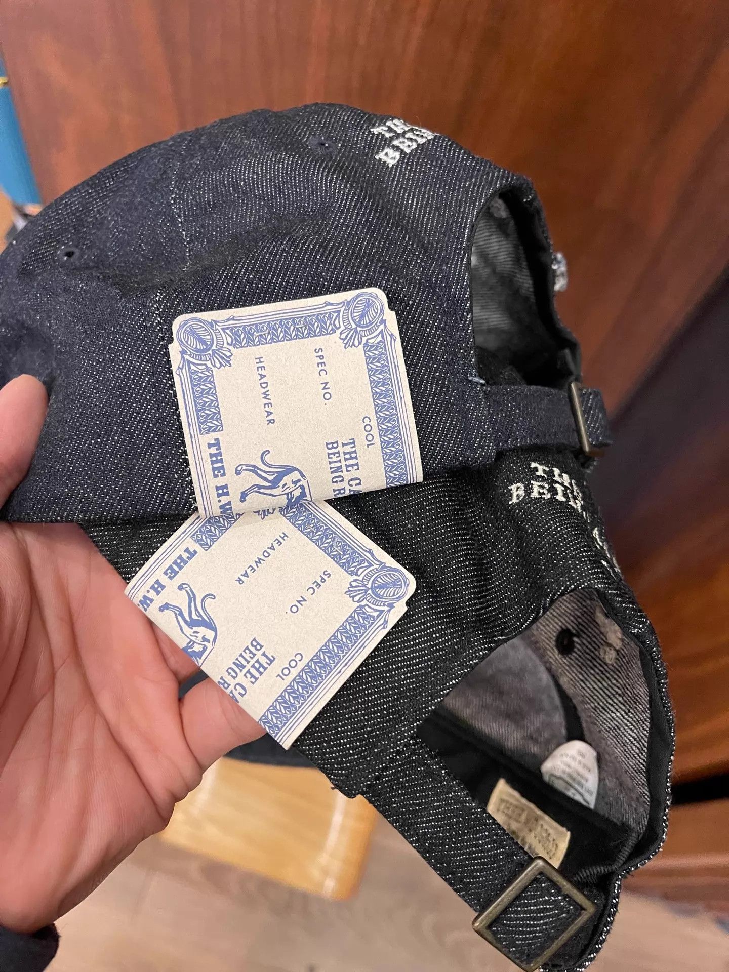 THE H.W.DOG&CO. H.W.DOG Hat Deep Crown One Size Light/Dark Worn 1x Good Shape Size ONE SIZE - 5 Thumbnail