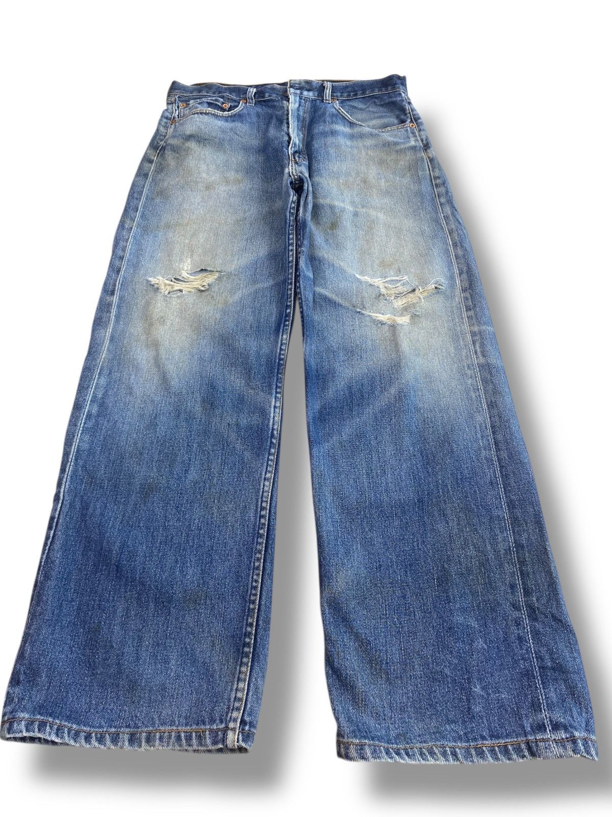 Levi's Levi’s Whiskers Faded Style Ripped Jeans Size US 36 / EU 52 - 1 Thumbnail