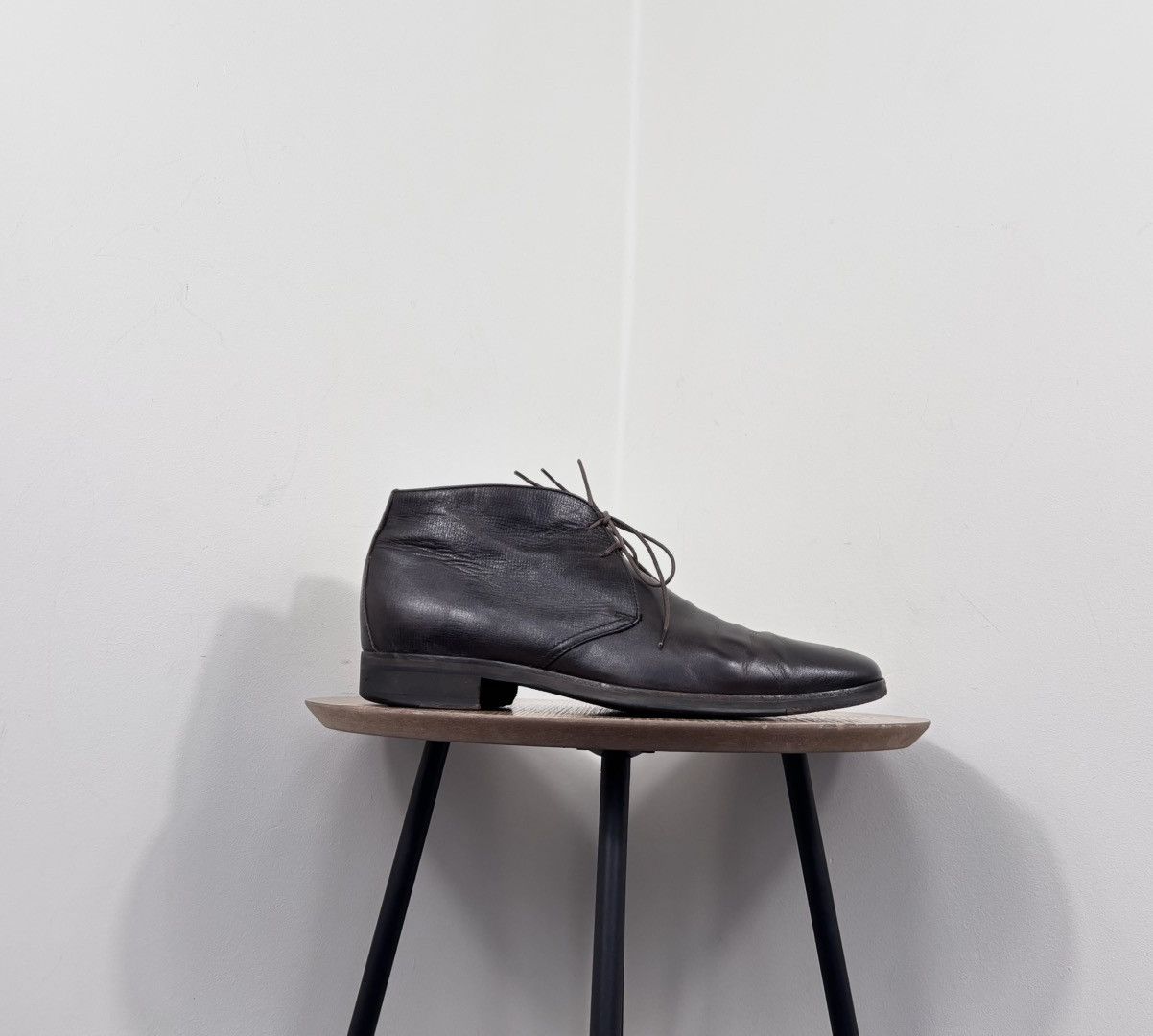Ermenegildo Zegna Ermenegildo Zegna Men’s Dark Brown Leather Chukka Boots Size US 9.5 / EU 42-43 - 2 Thumbnail