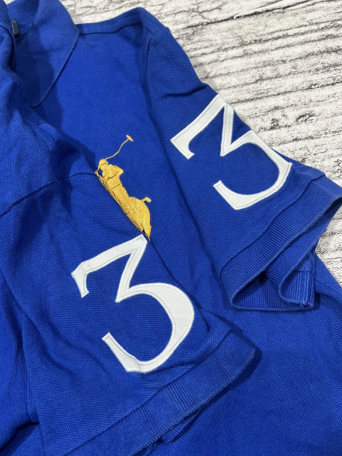 Number (N)ine 2000s Polo Team RL Chief Keef Embroidery Polo Shirt y2k Lgb Size US M / EU 48-50 / 2 - 3 Thumbnail