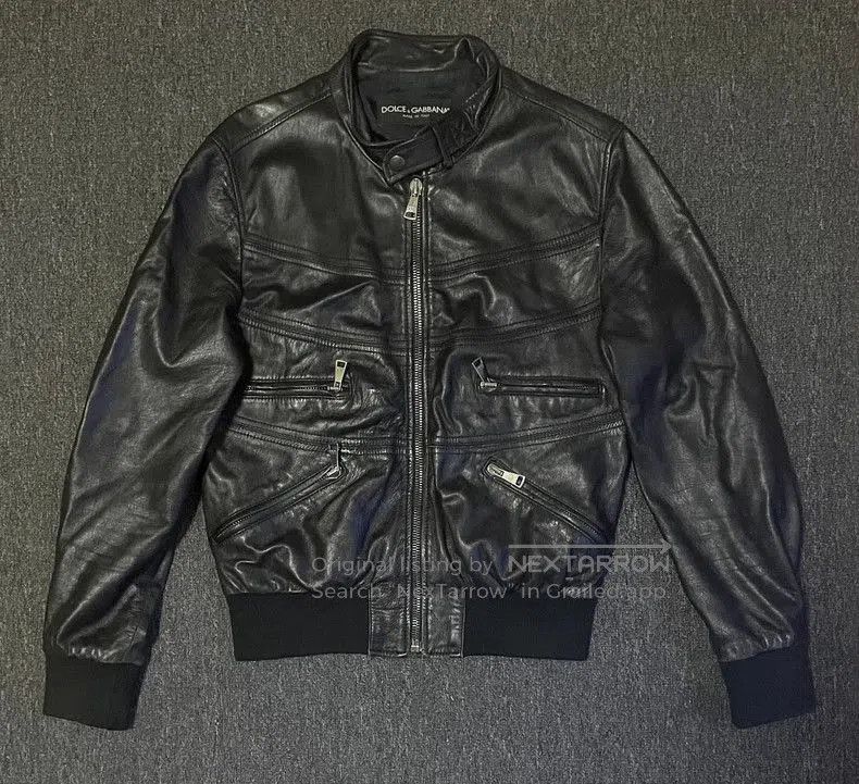 Dolce & Gabbana Dolce&Gabbana Leather Jacket. Size US L / EU 52-54 / 3 - 1 Thumbnail