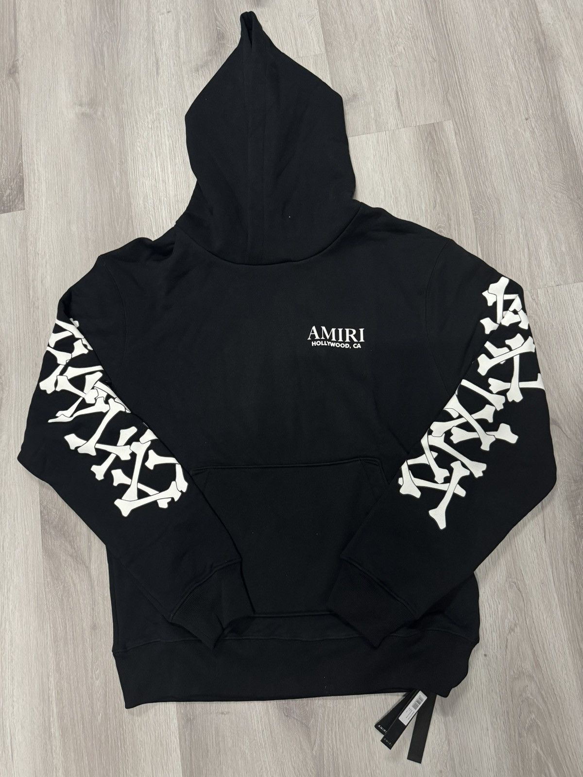 Amiri Amiri Bones Stacked Hoodie | Grailed