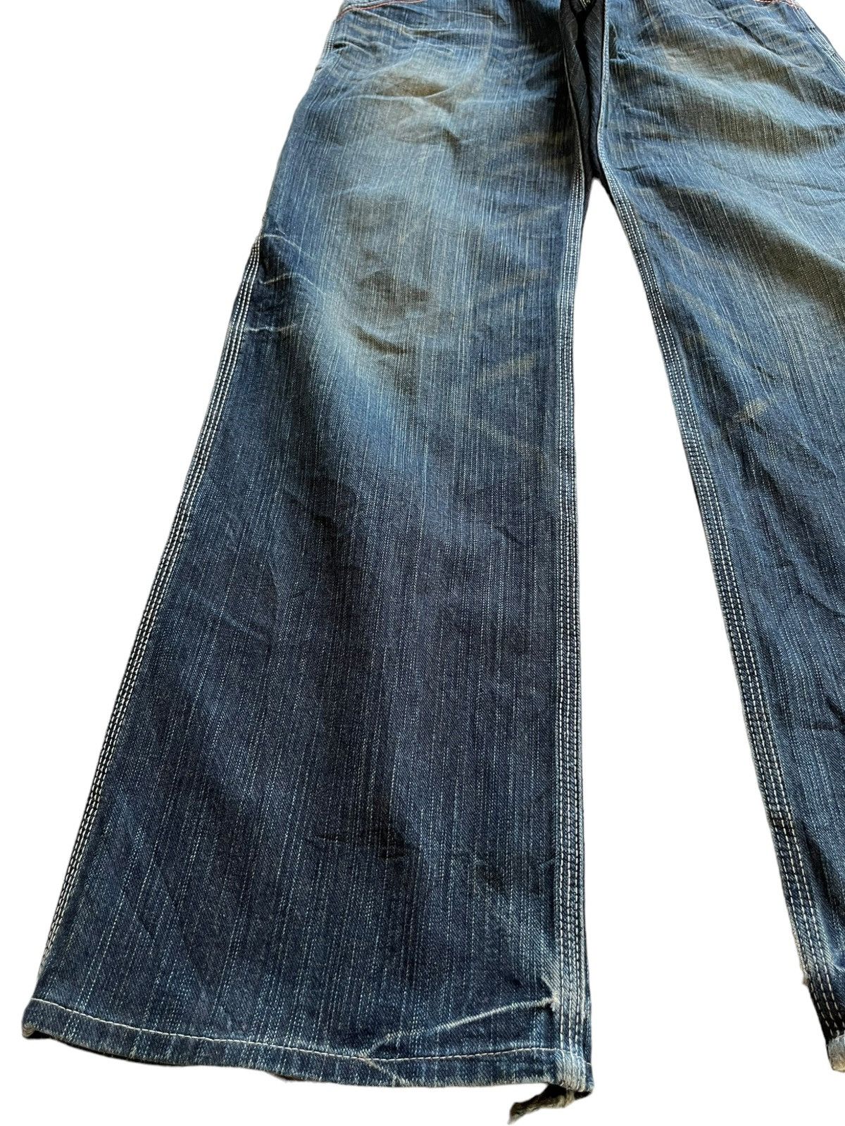 Edwin Vintage Edwin Buckle Back Carpenter Mud Wash Baggy Jeans Size US 31 - 5 Thumbnail