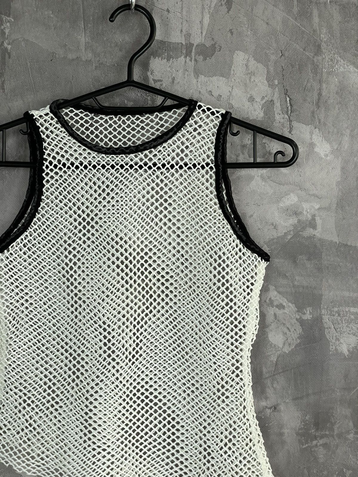 Hysteric Glamour Avant Garde Y2K Mesh Abstract Design Tank Top Size M / US 6-8 / IT 42-44 - 4 Thumbnail