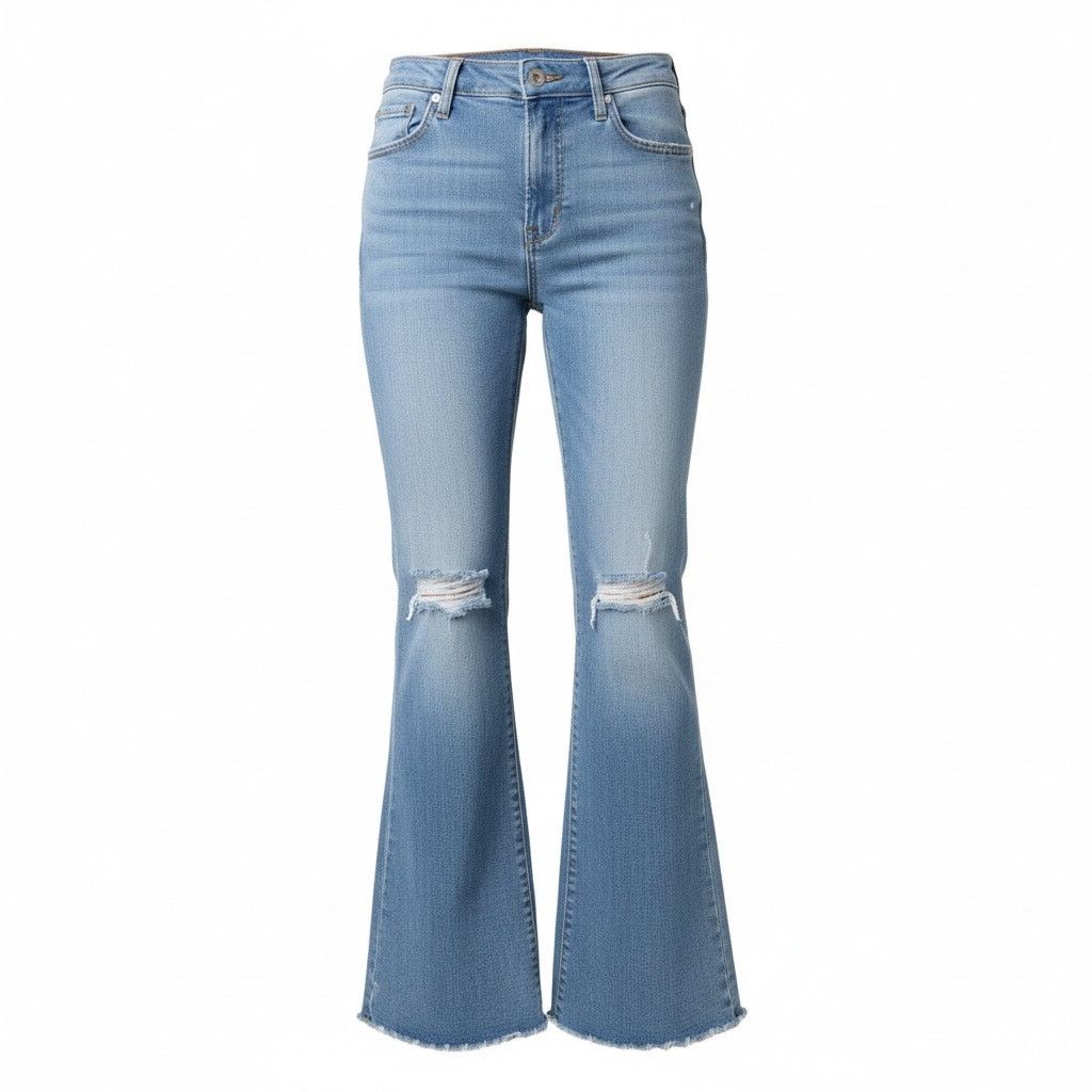American Eagle Outfitters American Eagle Women’s Size 18 Short Stretch Flare Jeans Size 40" / US 18 - 1 Thumbnail