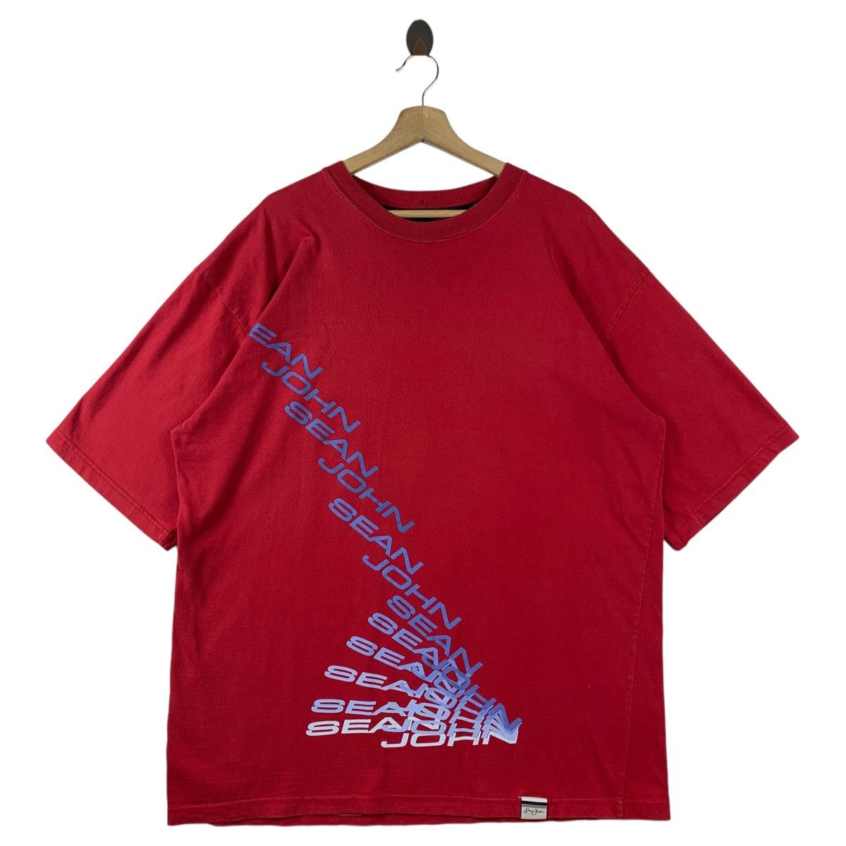 Sean John Vintage SEAN JOHN printed spellout big red tee Size US XXL / EU 58 / 5 - 1 Thumbnail
