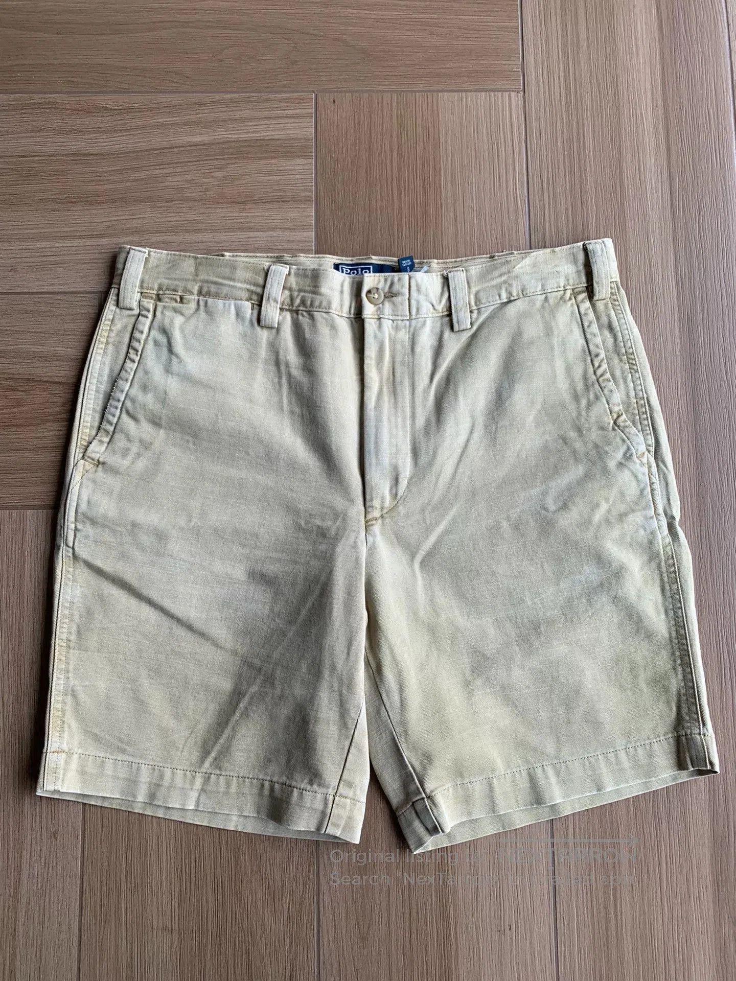 Polo Ralph Lauren Polo Ralph Lauren Washed Distressed Chino Shorts. Size US 34 / EU 50 - 1 Thumbnail