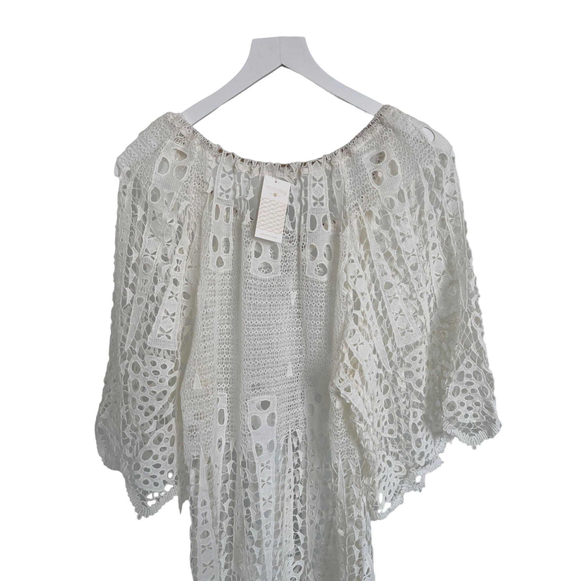 Eberjey Eberjey Spearhead Gianna Crochet Lace Boho Beach Cover-Up Dr Size M / US 6-8 / IT 42-44 - 8 Thumbnail