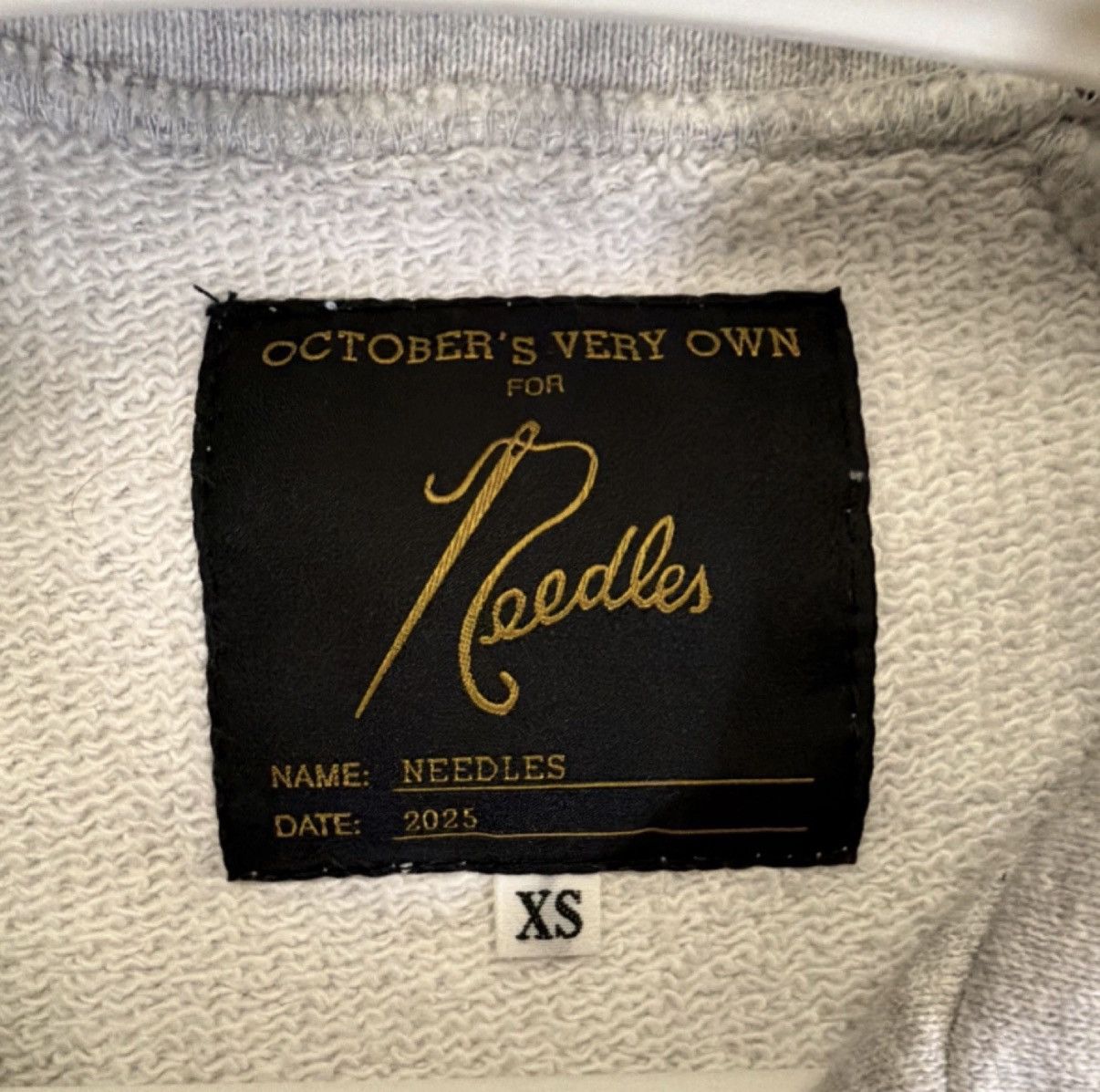 Needles Needles x October’s Very Own (OVO) Heather Grey Track Jacket Size US XS / EU 42 / 0 - 3 Thumbnail