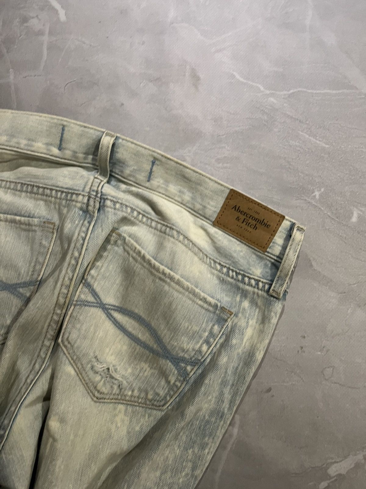 Japanese Brand Destroyed Weathered Slim Fit / Avan Garde Number Nine Style Size US 32 / EU 48 - 7 Thumbnail