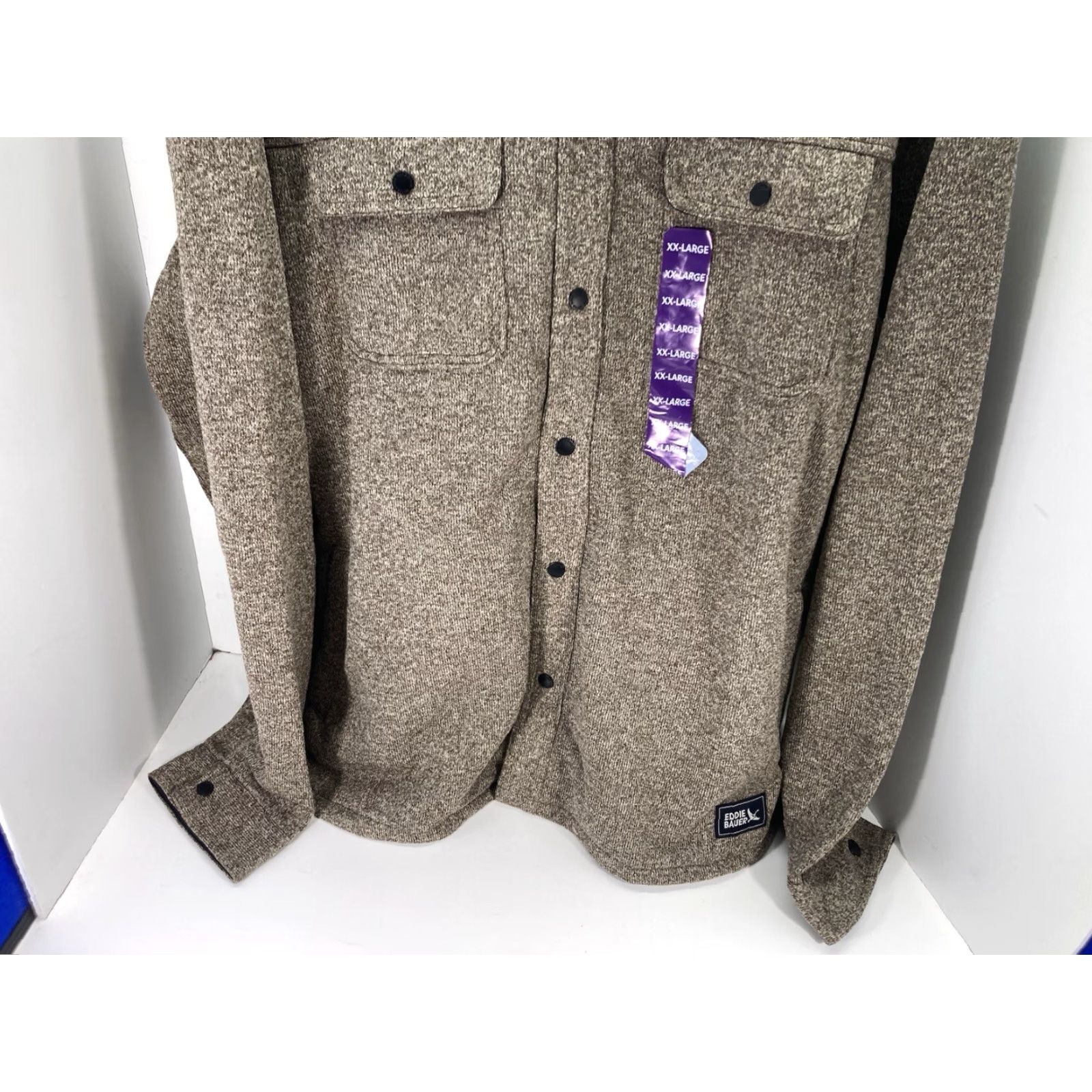 Eddie Bauer VINTAGE Eddie Bauer Fleece Shirt Jacket Men 2XL Brown Snap Long Sleeve NWT Shacket Shirt Jacket Mens Brown 2XL Size US XXL / EU 58 / 5 - 3 Thumbnail
