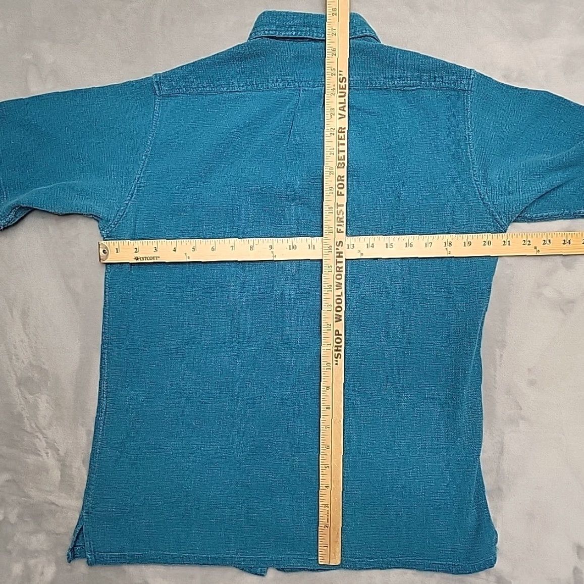 Vintage VINTAGE L.L.Bean Shirt Men M Teal Textured Cotton Short Sleeve 90s Heritage Vintage Size US M / EU 48-50 / 2 - 7 Thumbnail
