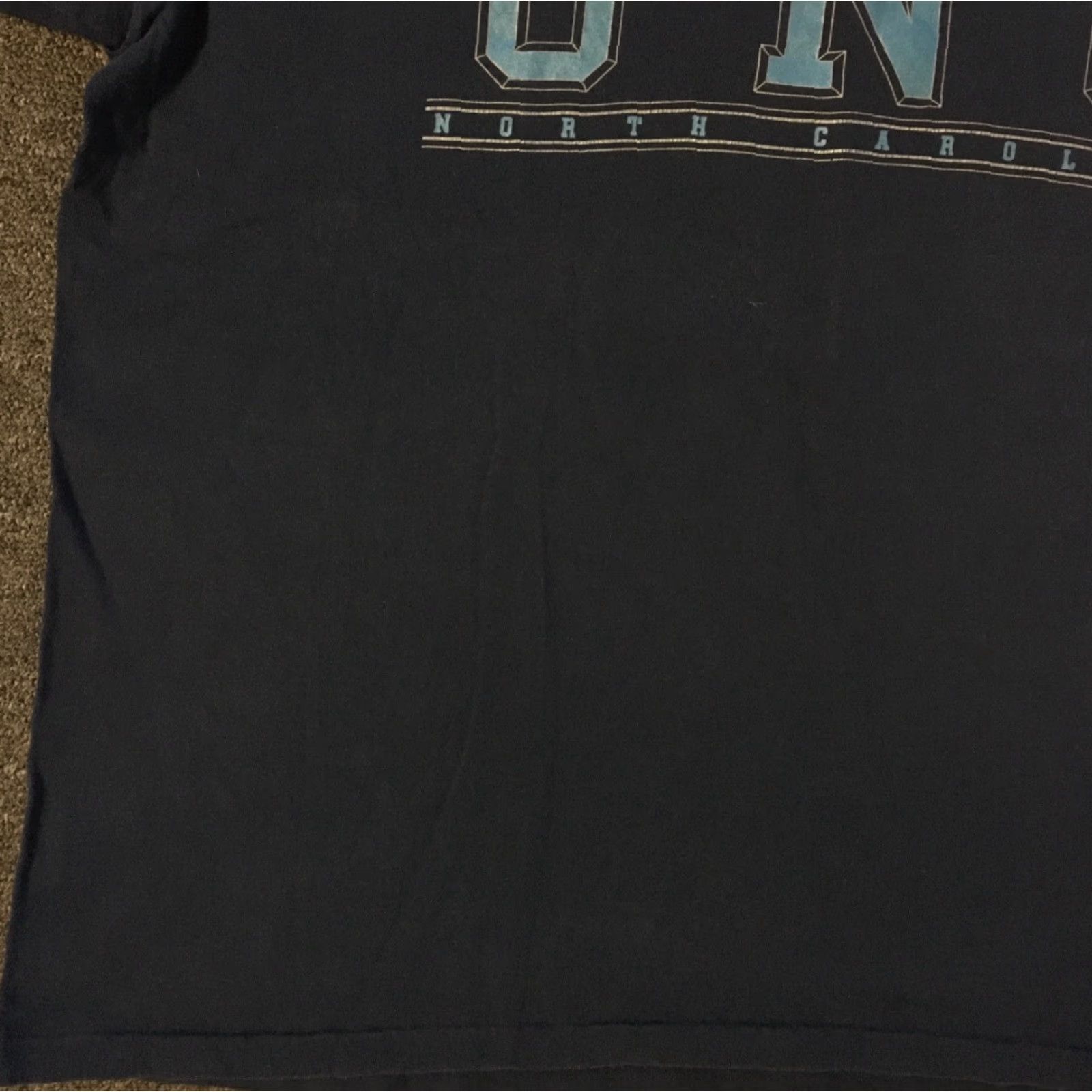 Vintage VINTAGE UNC 90s University Football Track Shirt 2XL Blue Mens Short Sleeve Spellout Striped USA Retro Fan Sports Shirt Size US XXL / EU 58 / 5 - 4 Thumbnail
