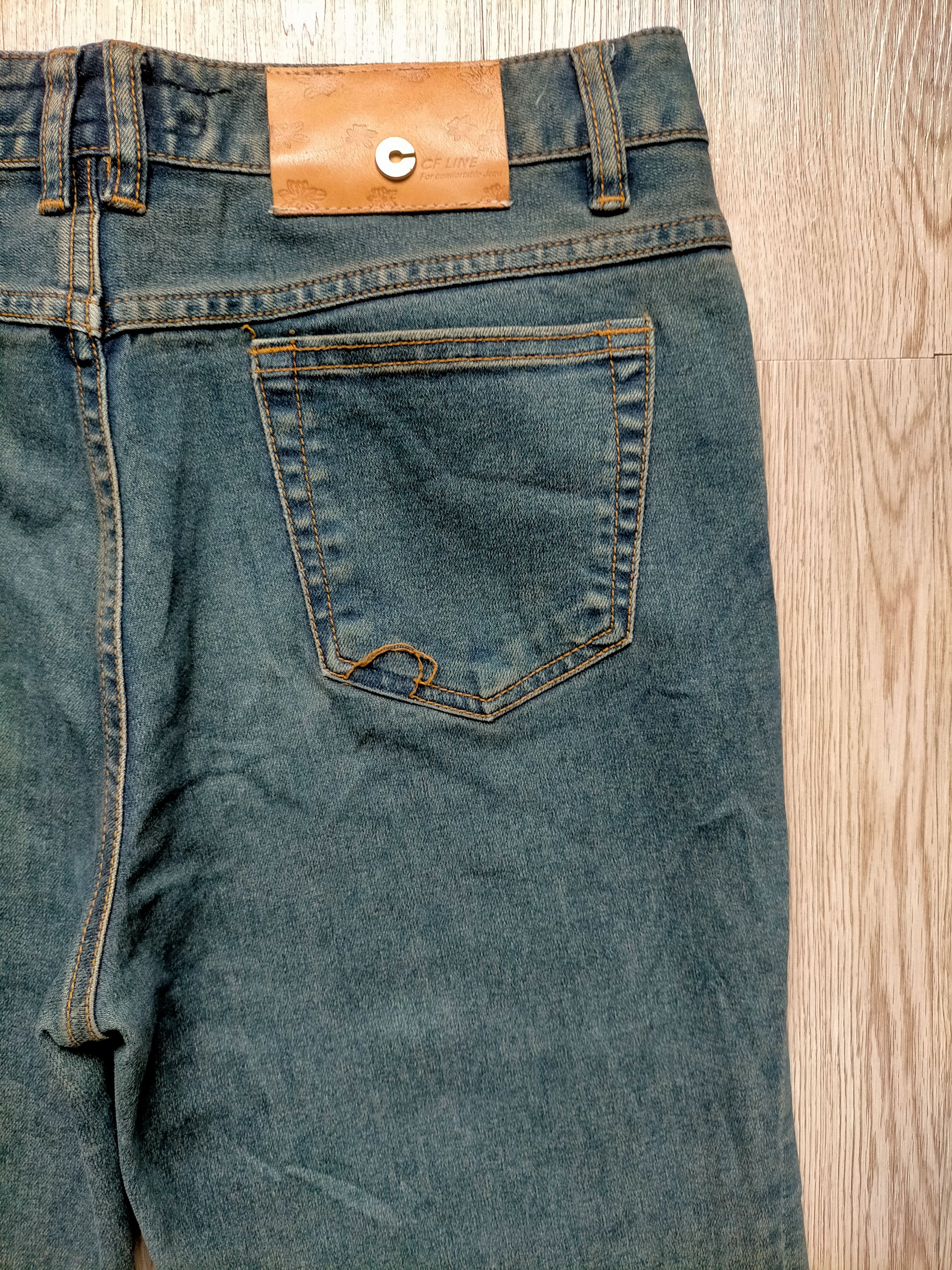 Hysteric Glamour × Japanese Brand Flare Jeans Cf line Embroidered Floral Low rise Stretch Size US 30 / EU 46 - 11 Thumbnail