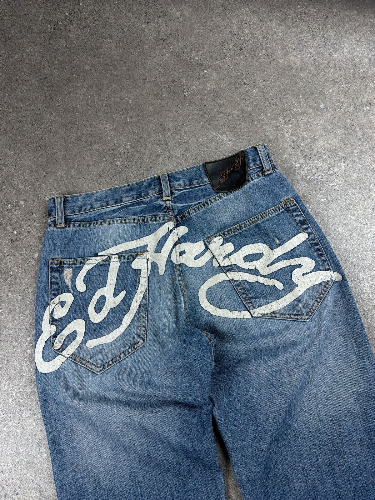Ed Hardy Vintage Y2K Ed hardy spellout jeans Size US 32 / EU 48 - 2 Thumbnail