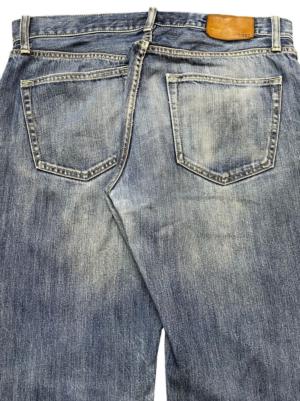 Uniqlo Vintage Y2K Japanese Uniqlo Blue Faded Wash Straight Loose Size US 34 / EU 50 - 6 Thumbnail