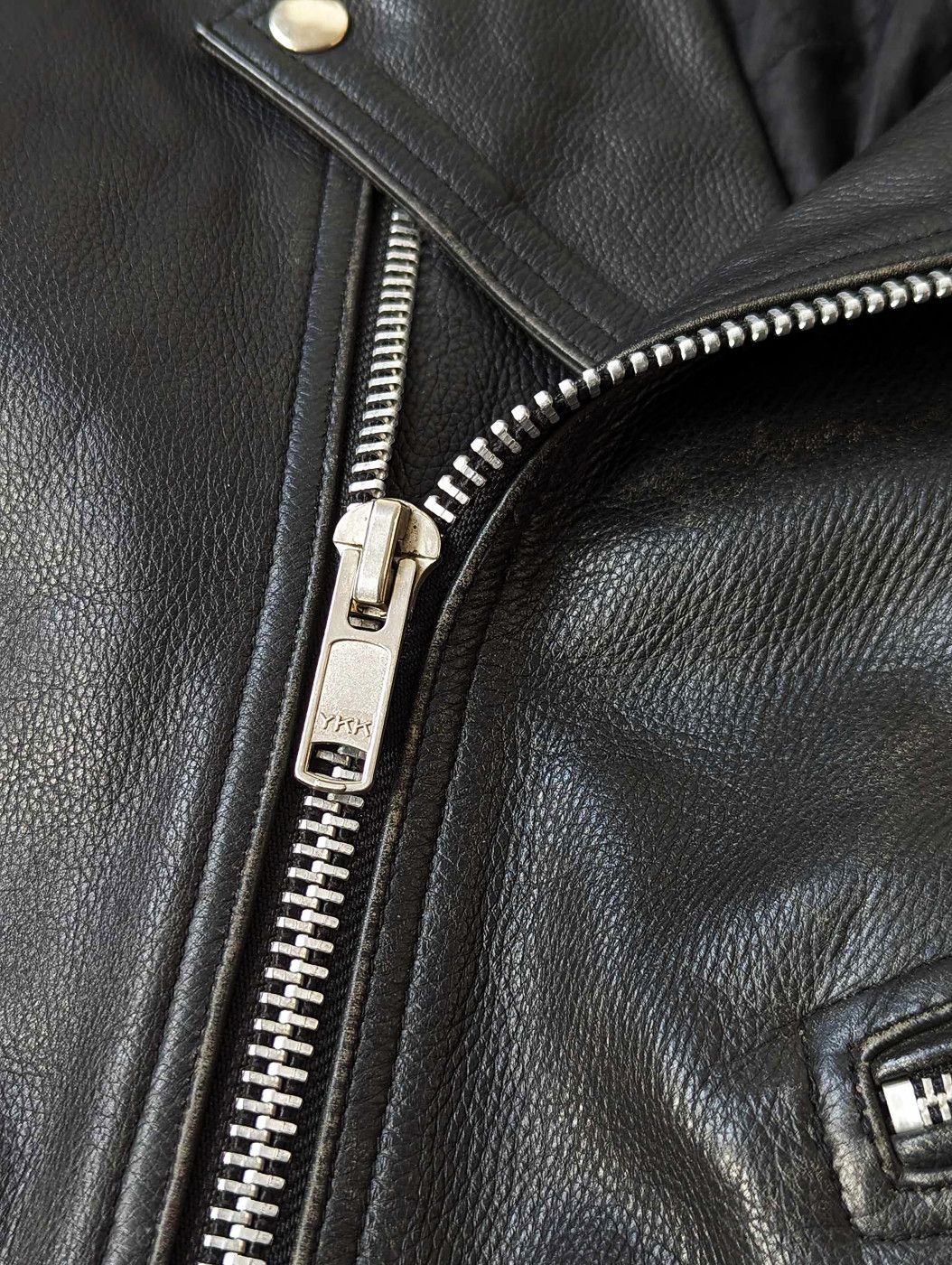 Vintage Vintage MDK Black Real Leather Biker Jacket Perfecto Punk Size US L / EU 52-54 / 3 - 3 Thumbnail