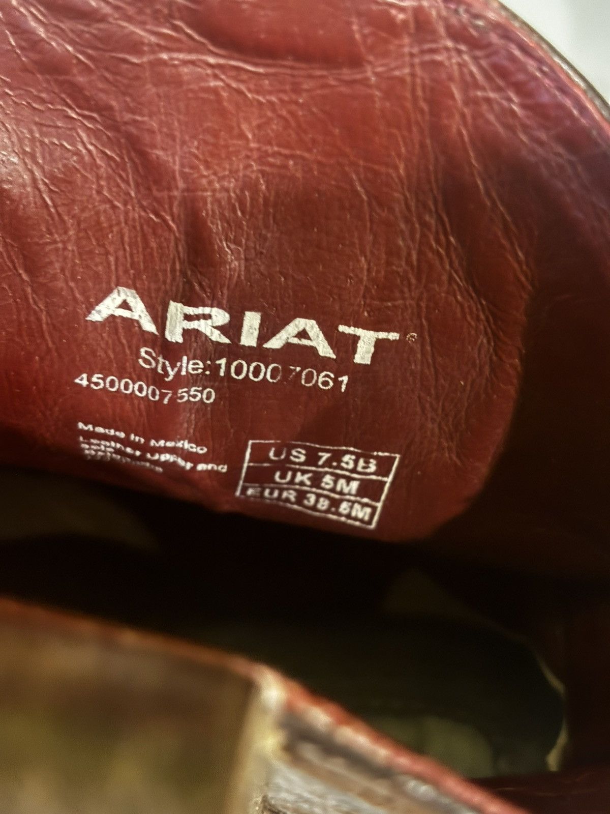 Ariat Women’s dark brown leather boots1204 Size US 7.5 / IT 37.5 - 8 Thumbnail