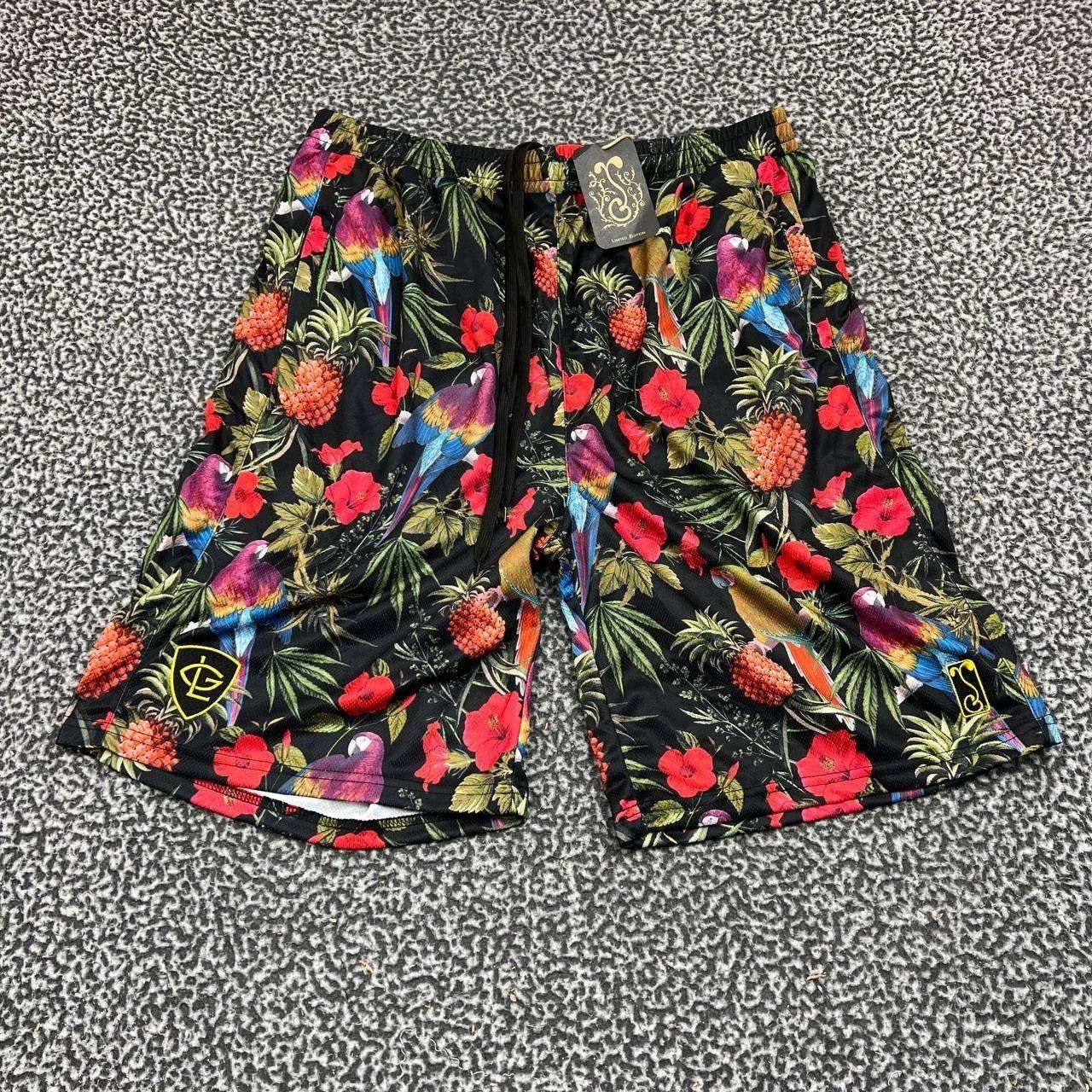 Grassroots California Greg Lutzka Athletic Shorts Men XL 34 Mesh Hawaiian Floral Size US 34 / EU 50 - 1 Thumbnail