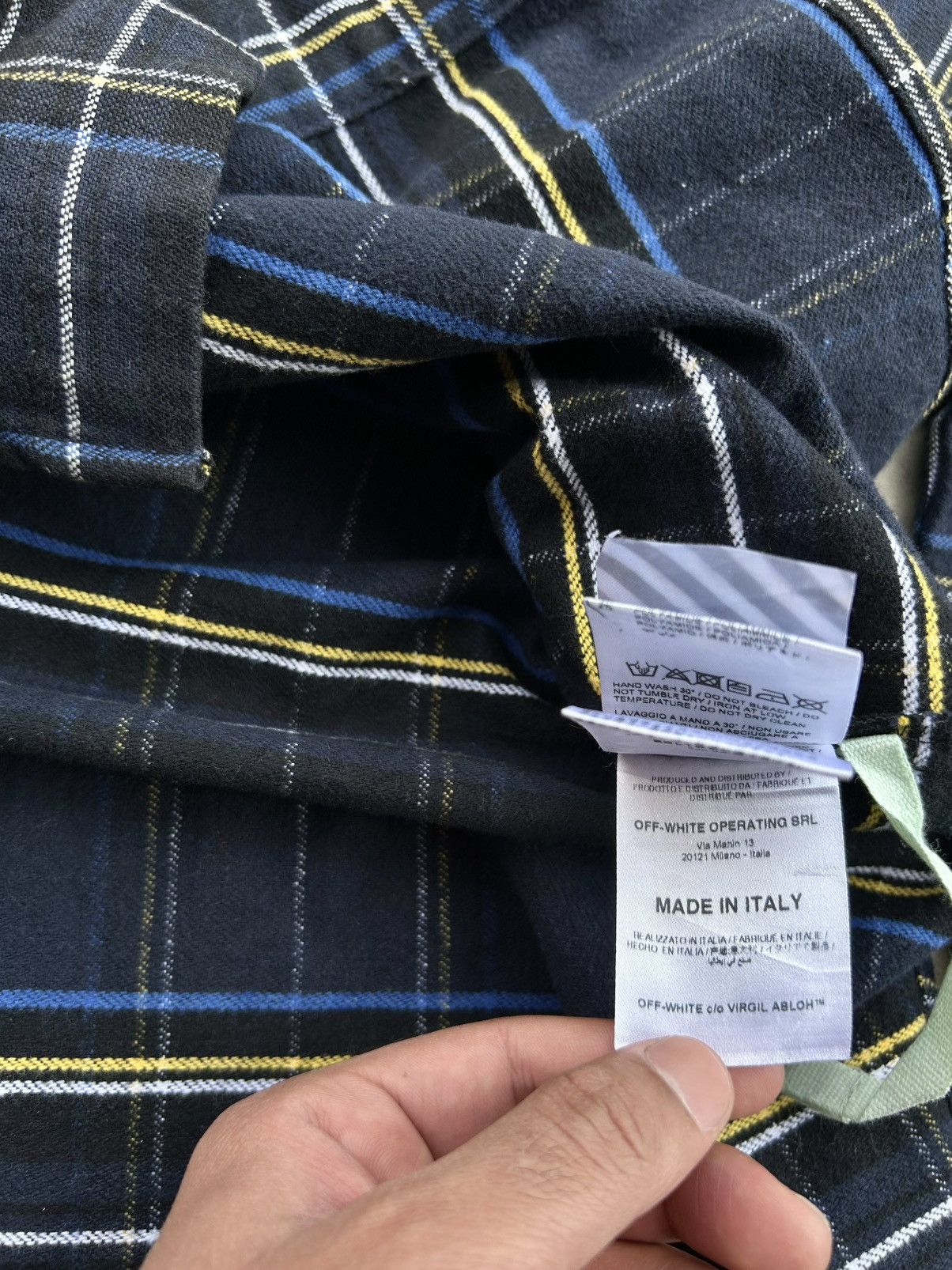 Off-White 💥GRAIL💥 CRAZY OFF-WHITE SS18 CHECK FLANNEL Size US L / EU 52-54 / 3 - 21 Thumbnail