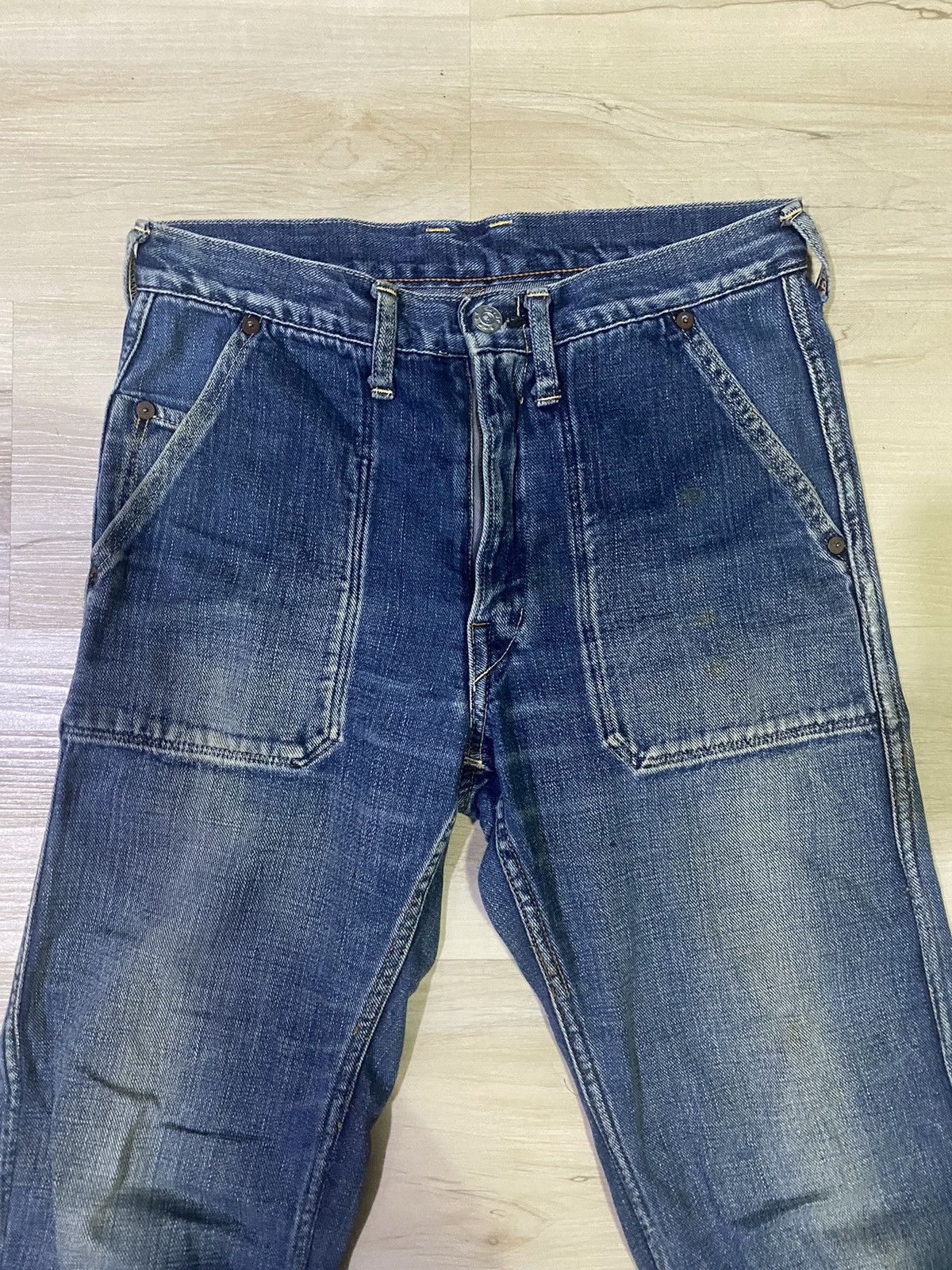 45rpm × If Six Was Nine Vintage 45rpm distressed denim Size US 29 - 3 Thumbnail