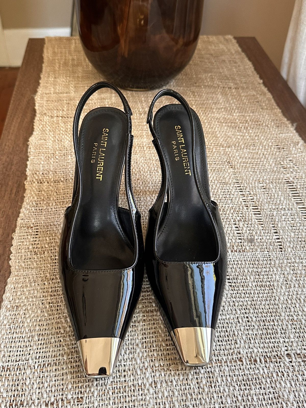 Saint Laurent Paris Saint Laurent Vesper Heels Size US 8 / IT 38 - 2 Thumbnail
