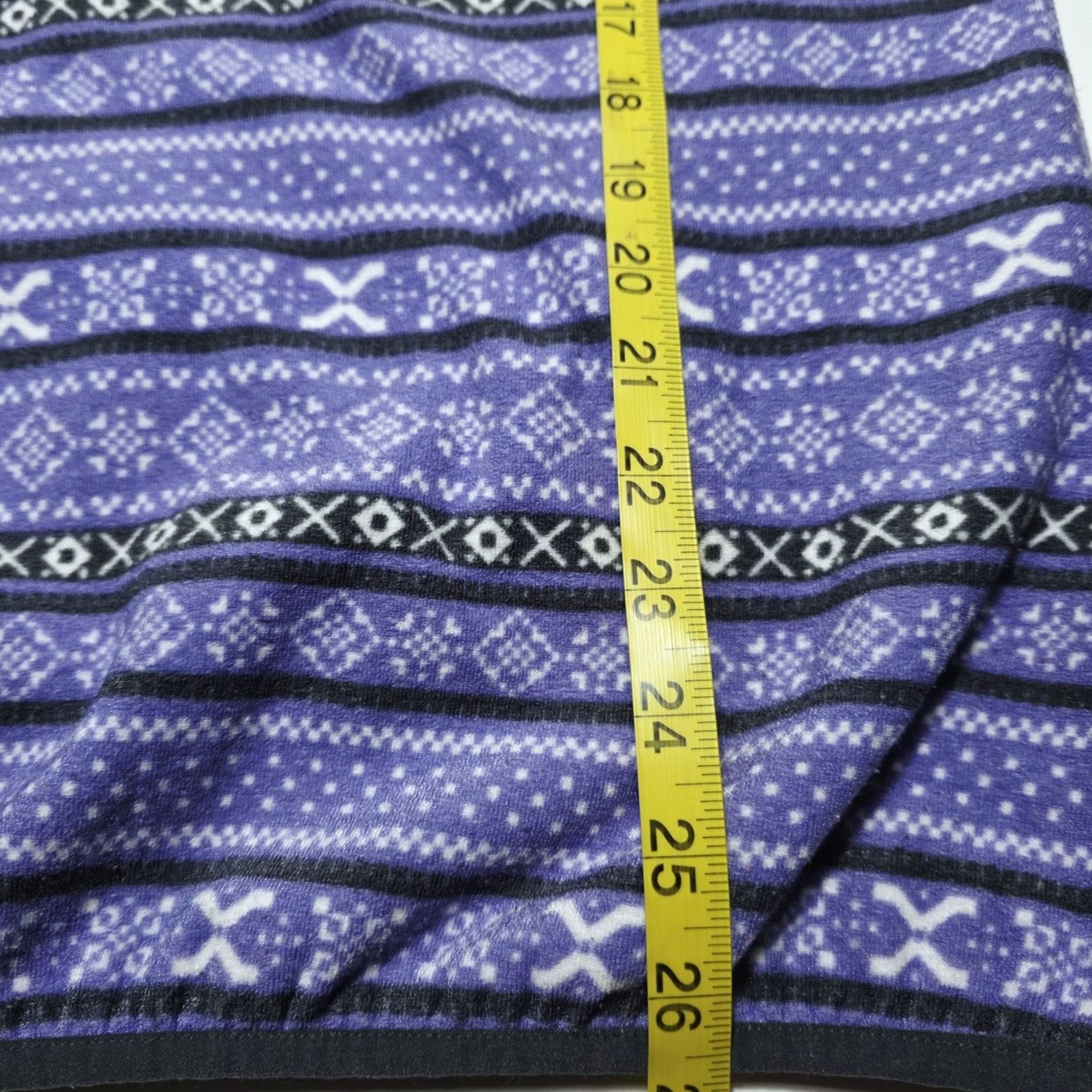 Vintage JACHS Cabin Purple Fleece 1/4 Snap Pullover Sweater Jacket Aztec Women's Large Size L / US 10 / IT 46 - 6 Thumbnail