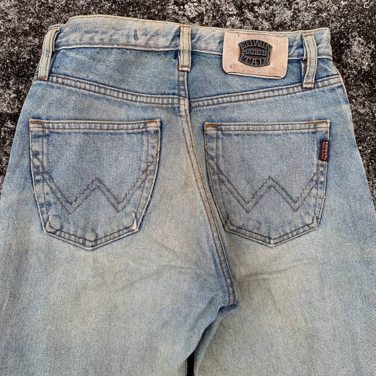 Edwin Vintage Edwin Italy Ripped Jeans Light Wash Denim Size US 27 - 5 Thumbnail