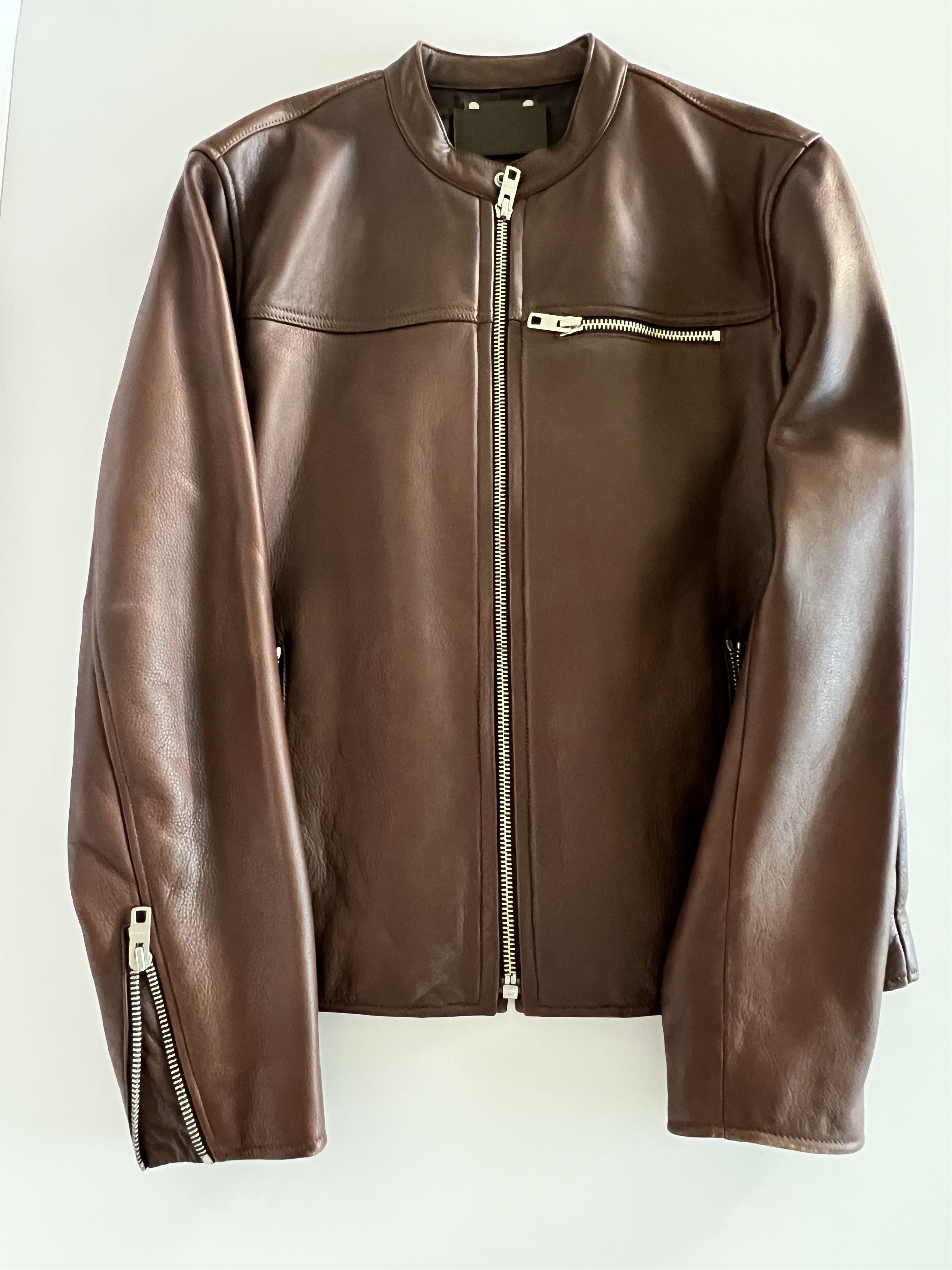 Coach Coach Brown Leather Moto Jacket – Men’s M – Like New Size US M / EU 48-50 / 2 - 1 Thumbnail