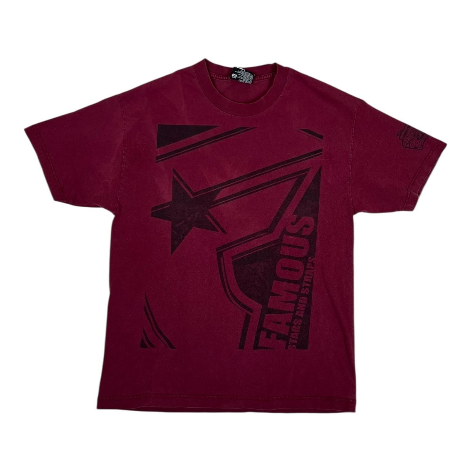 Famous Stars And Straps Vintage Famous Stars & Straps T-Shirt Mens Large Red Big F L Size US L / EU 52-54 / 3 - 1 Thumbnail
