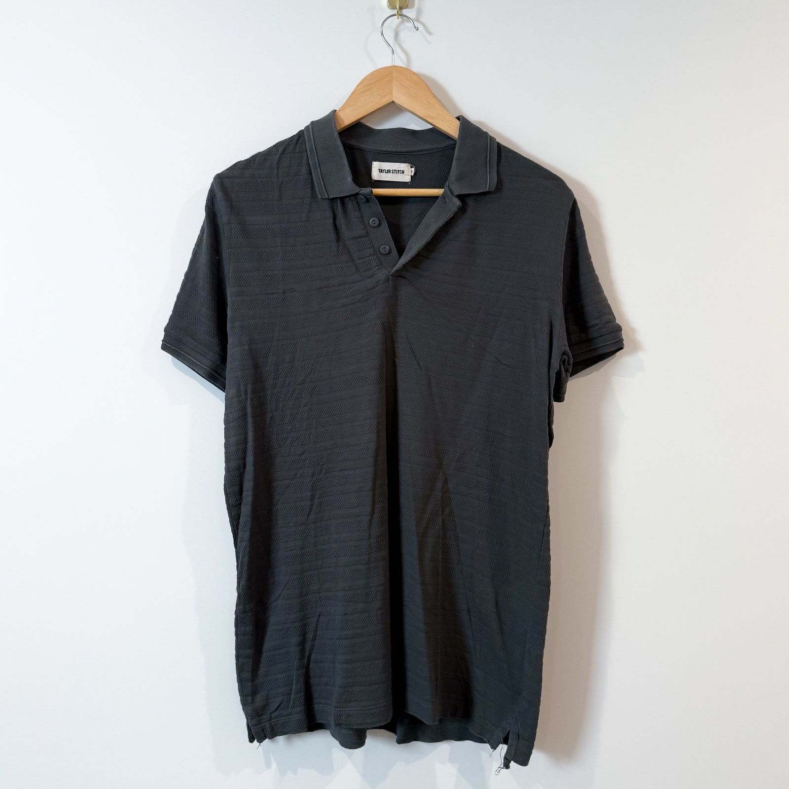 Taylor Stitch TAYLOR STITCH Dark Slate Jacquard Polo Size 40 M Size US M / EU 48-50 / 2 - 2 Thumbnail