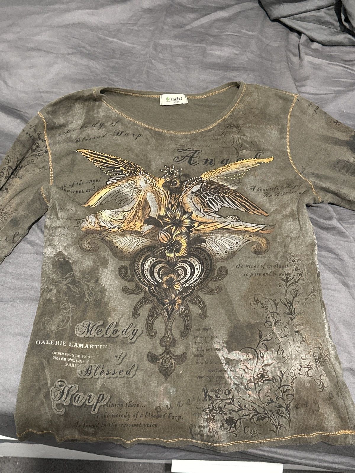 Travis Scott Vintage Y2K half sleeve top Size S / US 4 / IT 40 - 1 Thumbnail