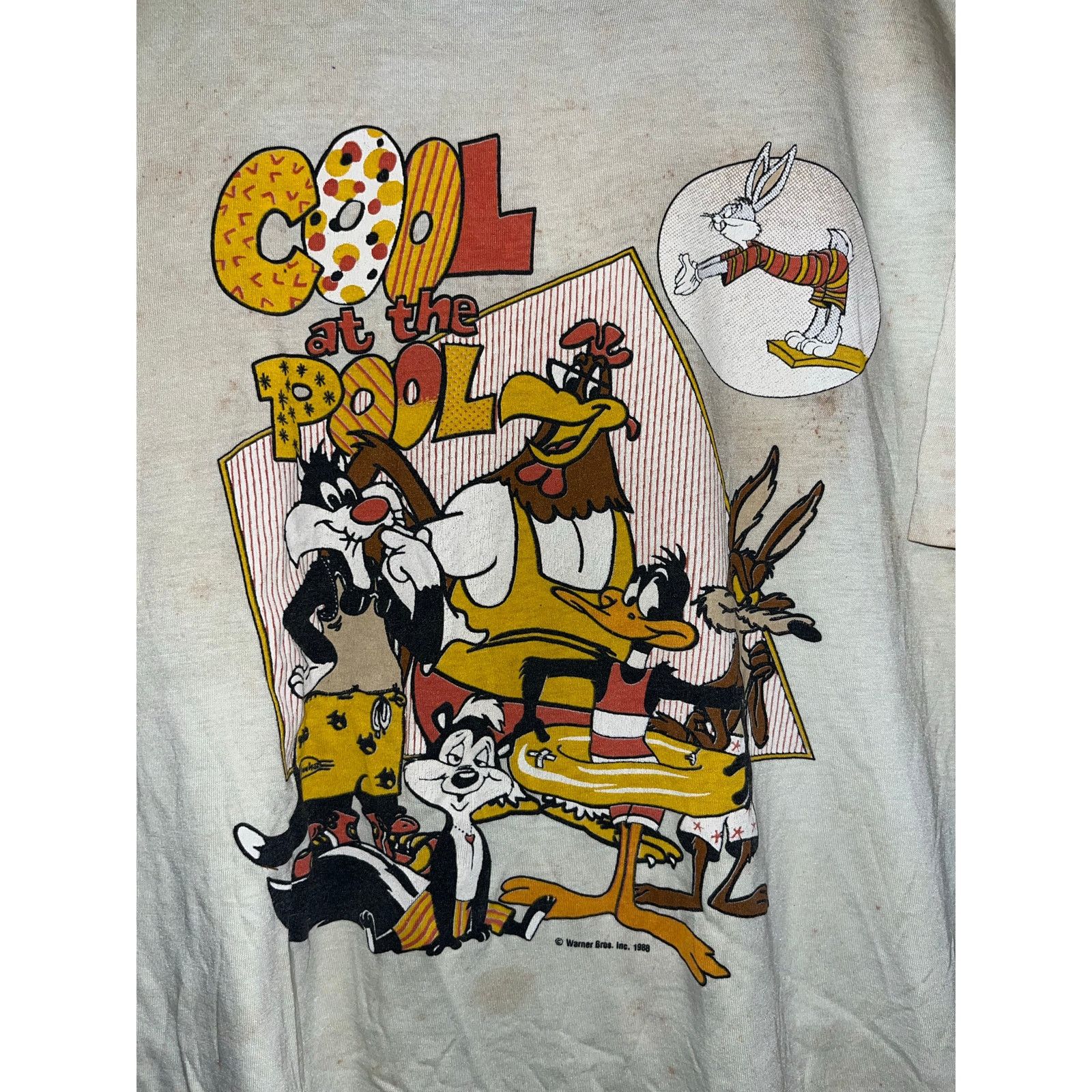 Warner Bros Vintage Looney Tunes shirt large 80s Size US L / EU 52-54 / 3 - 4 Thumbnail