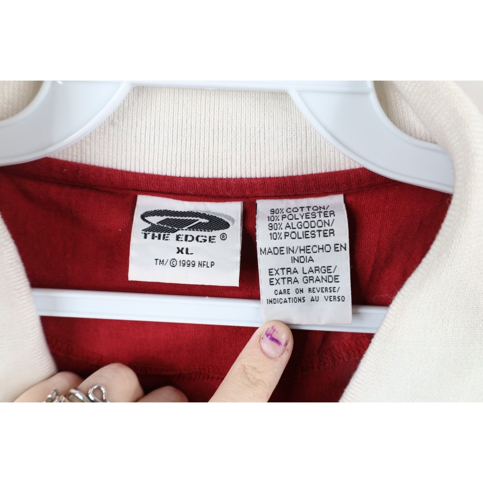 Vintage Vintage 90s Distressed San Francisco 49ers Football Polo Size US XL / EU 56 / 4 - 6 Thumbnail