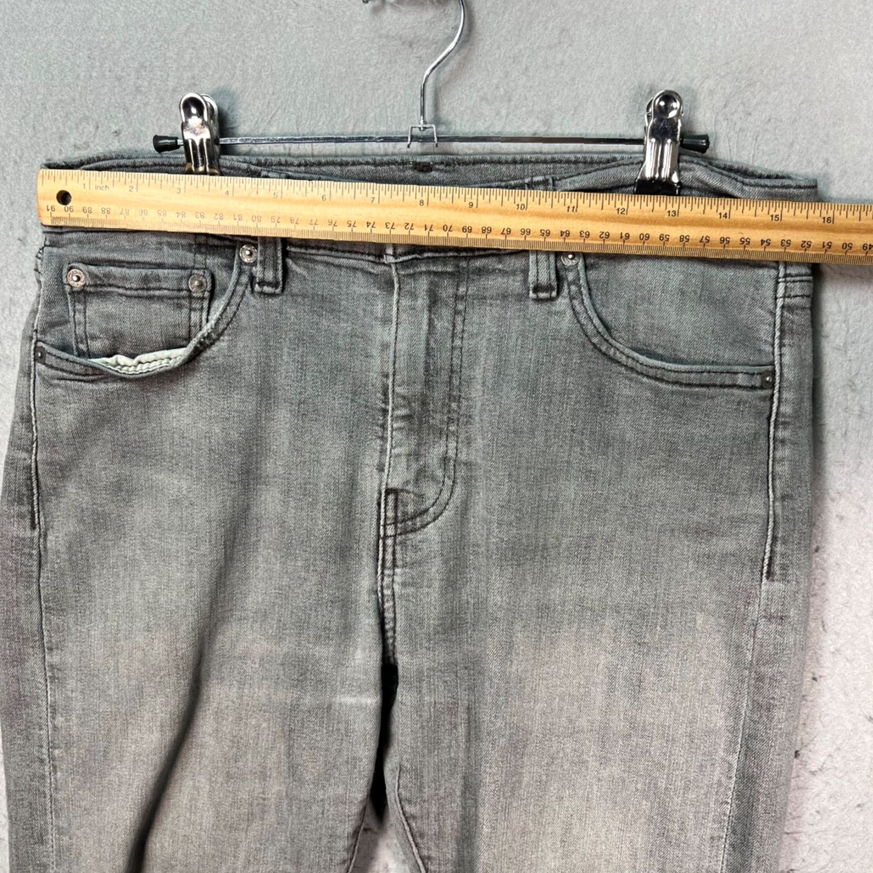 Levi's Levi's 510 Slim Jeans Mens 32x30 Denim Gray Wash - 5-Pocket Regular Fit Shirt? Size US 32 / EU 48 - 6 Thumbnail