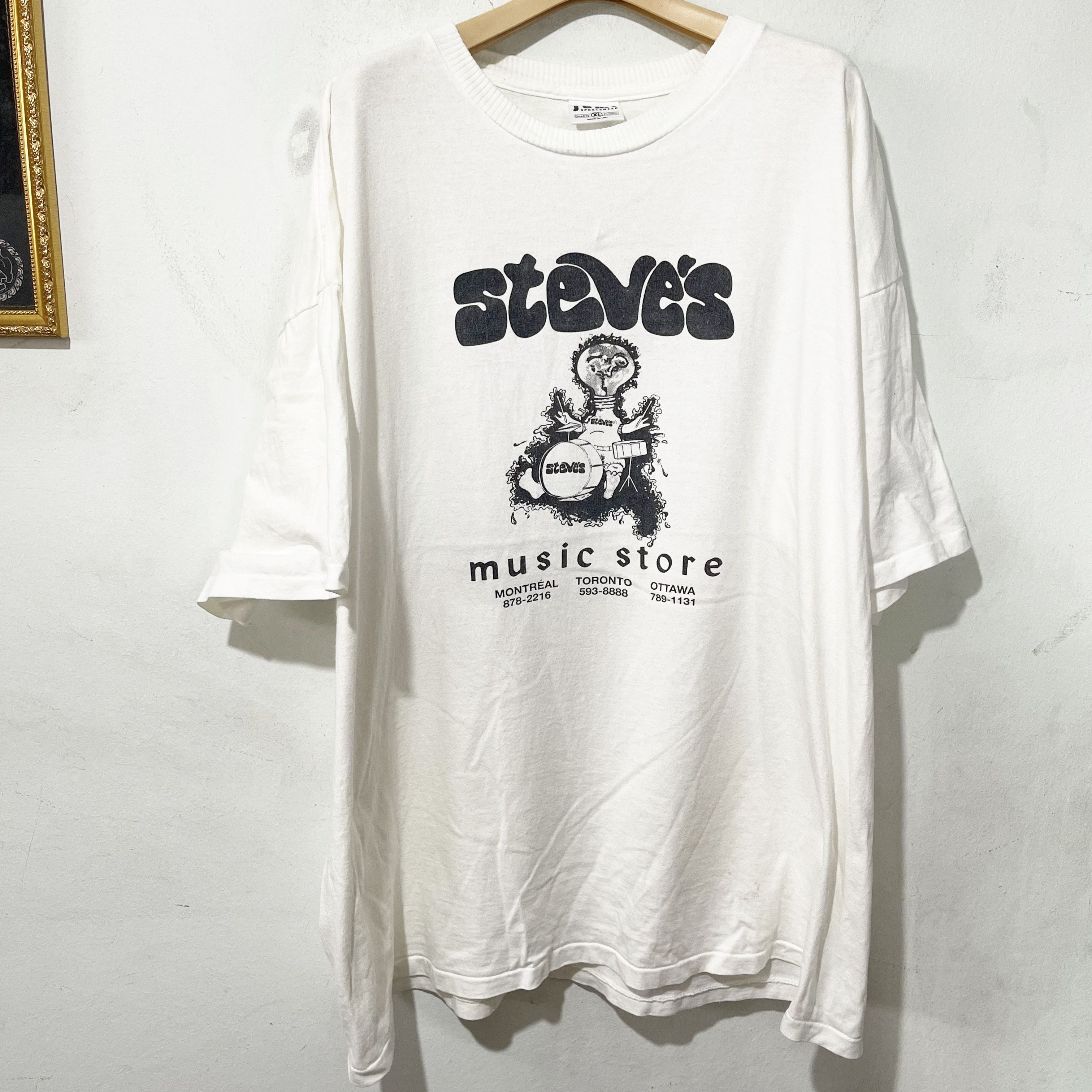 Vintage Vintage 90s Steve’s Music Store Canada T-Shirt Size US XL / EU 56 / 4 - 1 Thumbnail