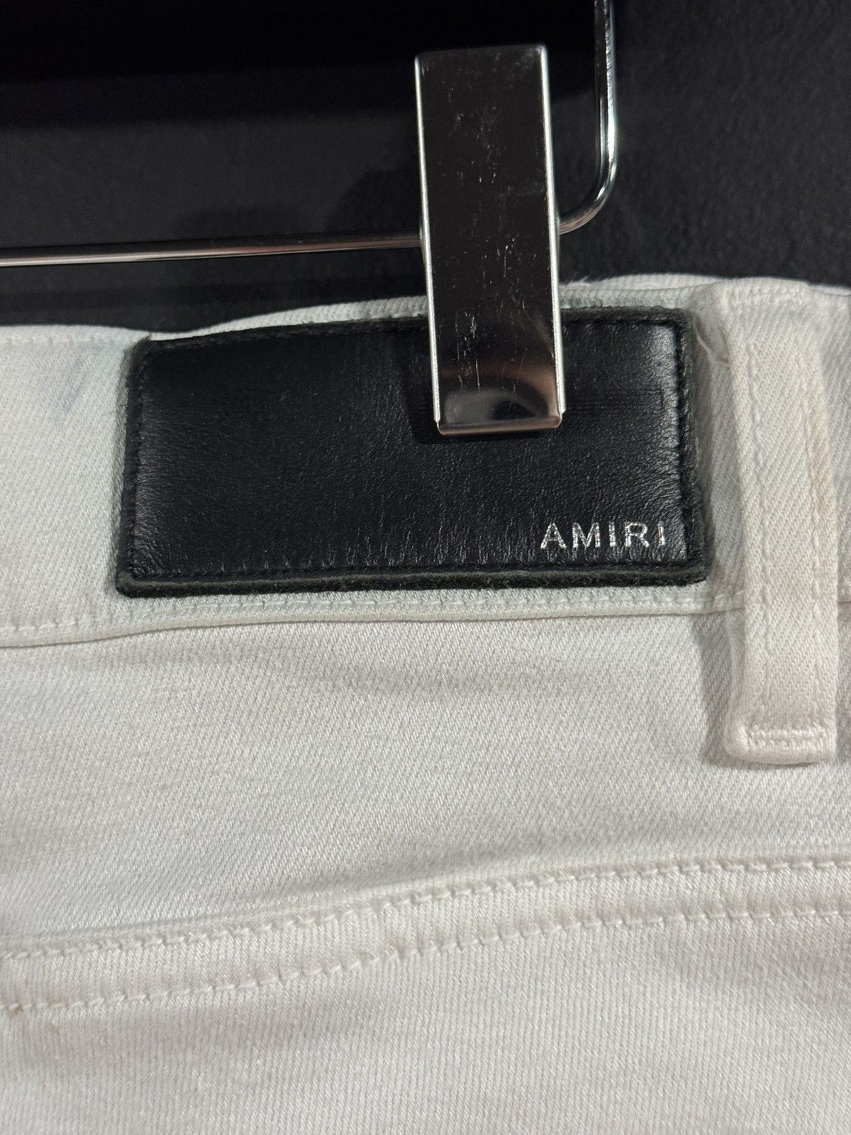Amiri Amiri White Distressed Stacked Denim Jeans 36x33 Size US 36 / EU 52 - 8 Thumbnail