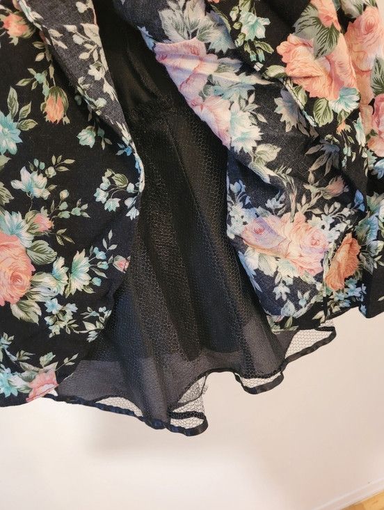 Joseph Ribkoff Joseph Ribkoff Vintage 80s Floral Pink Roses Mini Dress XS Size XS / US 0-2 / IT 36-38 - 4 Thumbnail