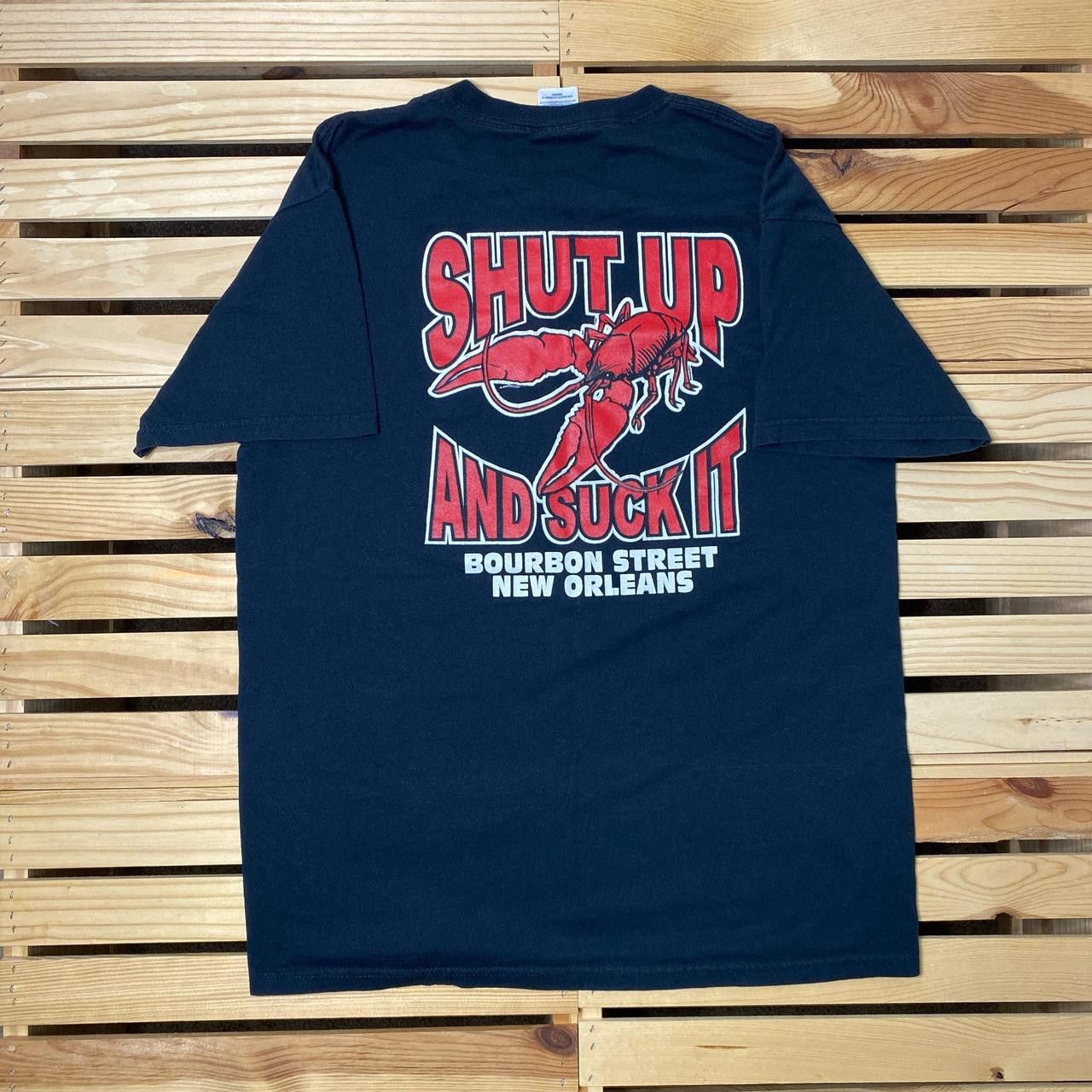Jerzees Vintage "Shut Up & Suck It!" Black Naughty Tee Size Large Size US L / EU 52-54 / 3 - 1 Thumbnail