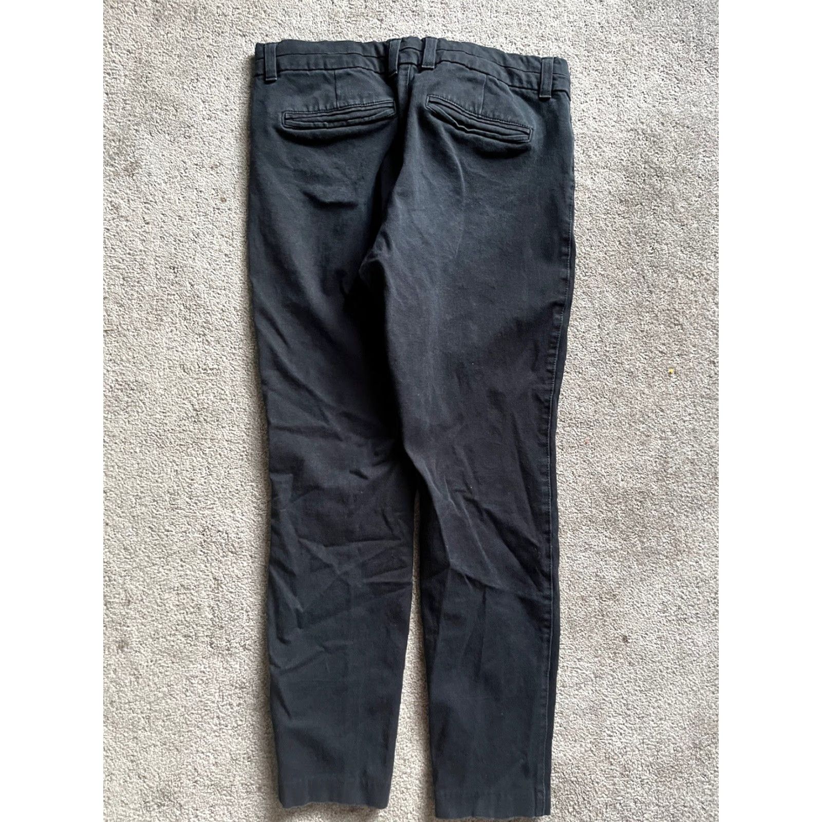 Gap VINTAGE Gap Women’s Cropped Pants Size 8 Black City Pattern Cotton Blend Casual Size 30" / US 8 / IT 44 - 3 Thumbnail