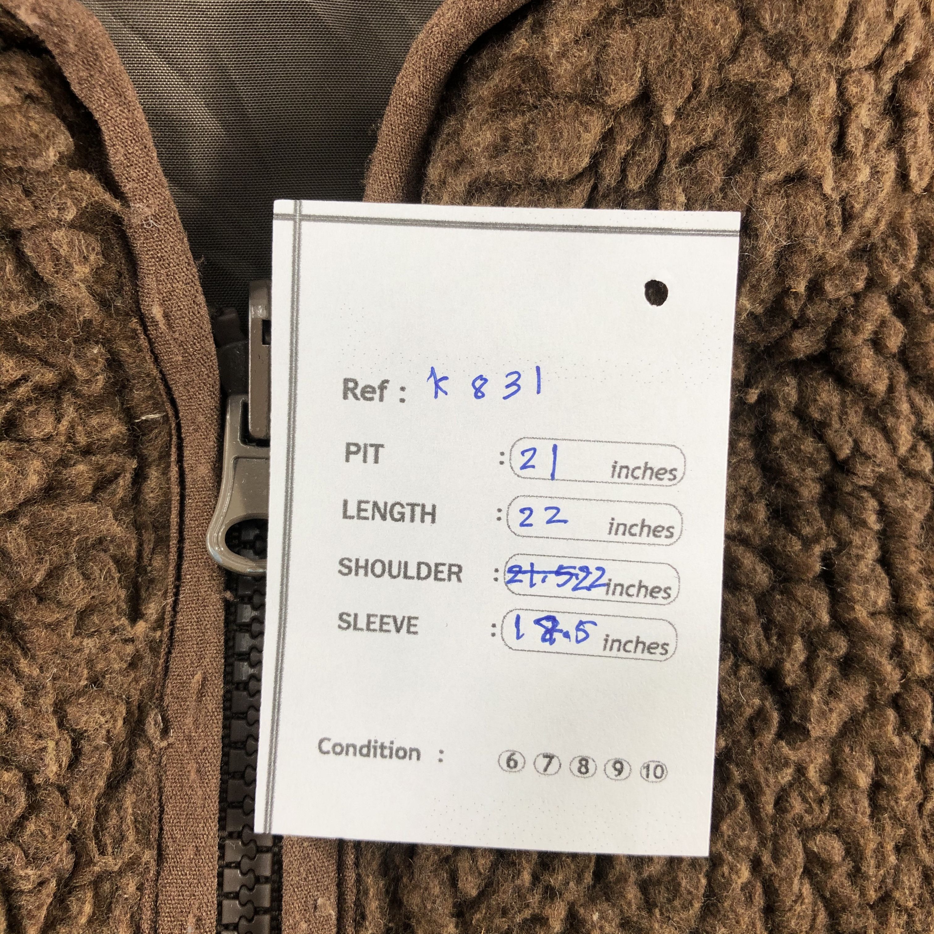 Ciaopanic Ciaopanic Brown Fleece Jacket Size S Size US S / EU 44-46 / 1 - 7 Thumbnail
