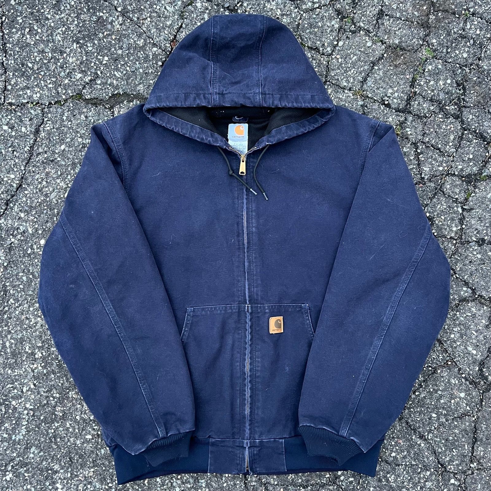 Carhartt × Streetwear × Vintage Vintage j25 mdt navy blue active
