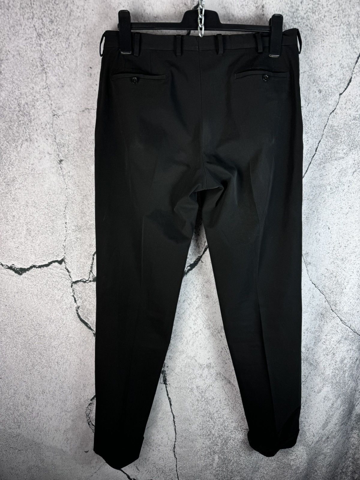 PRADA ARCHIVE Over Sized Black Slacks