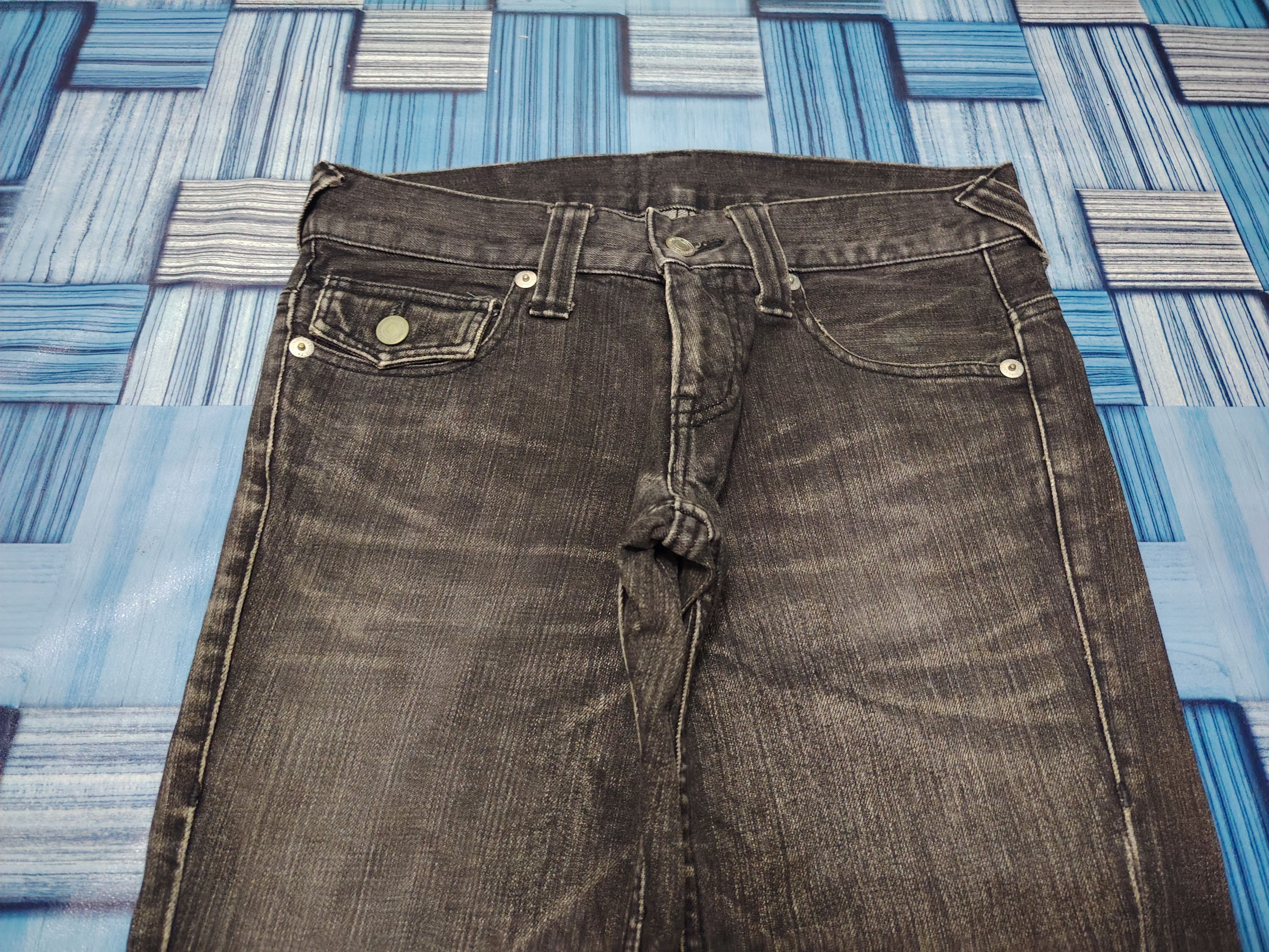 Who Decides War Japanese Modern Lovers Flared Jeans Distressed Denim Size US 30 / EU 46 - 5 Thumbnail