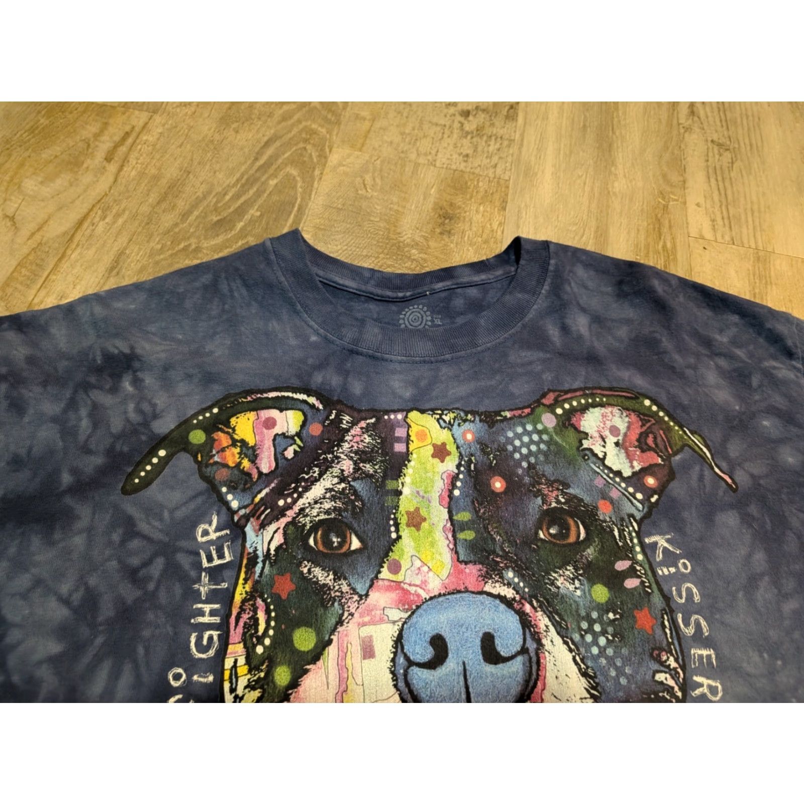 The Mountain The Mountain Shirt XL Blue Tie Dyed Pitbull Dog Lover Tee Short Sleeve Crew Neck Unisex Adults Size US XL / EU 56 / 4 - 3 Thumbnail