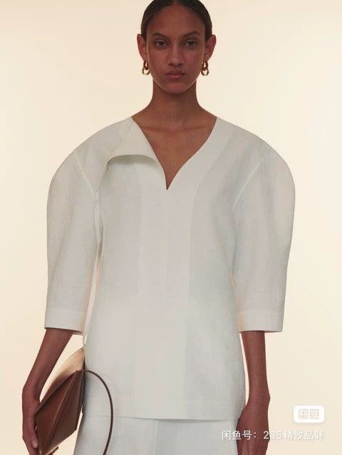 Jil Sander Jil Sander Linen tailored top Size 4XL / US 24-26 - 2 Thumbnail