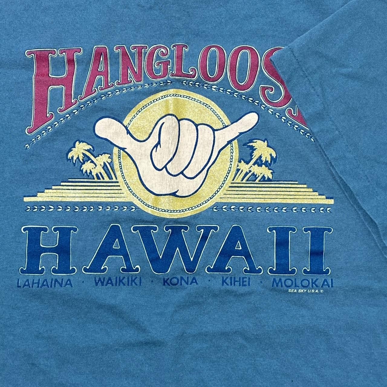Other Vintage Hang Loose, Hawaii Green Surf Tee Size XL Size US XL / EU 56 / 4 - 3 Thumbnail