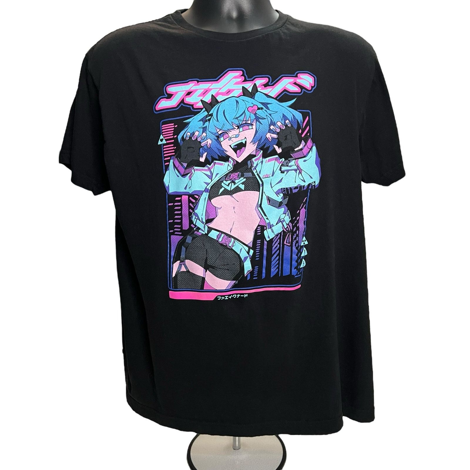 Other FAKE NERO Neon Fang Rebel Anime Girl 2022 T-Shirt Large Size US L / EU 52-54 / 3 - 1 Thumbnail