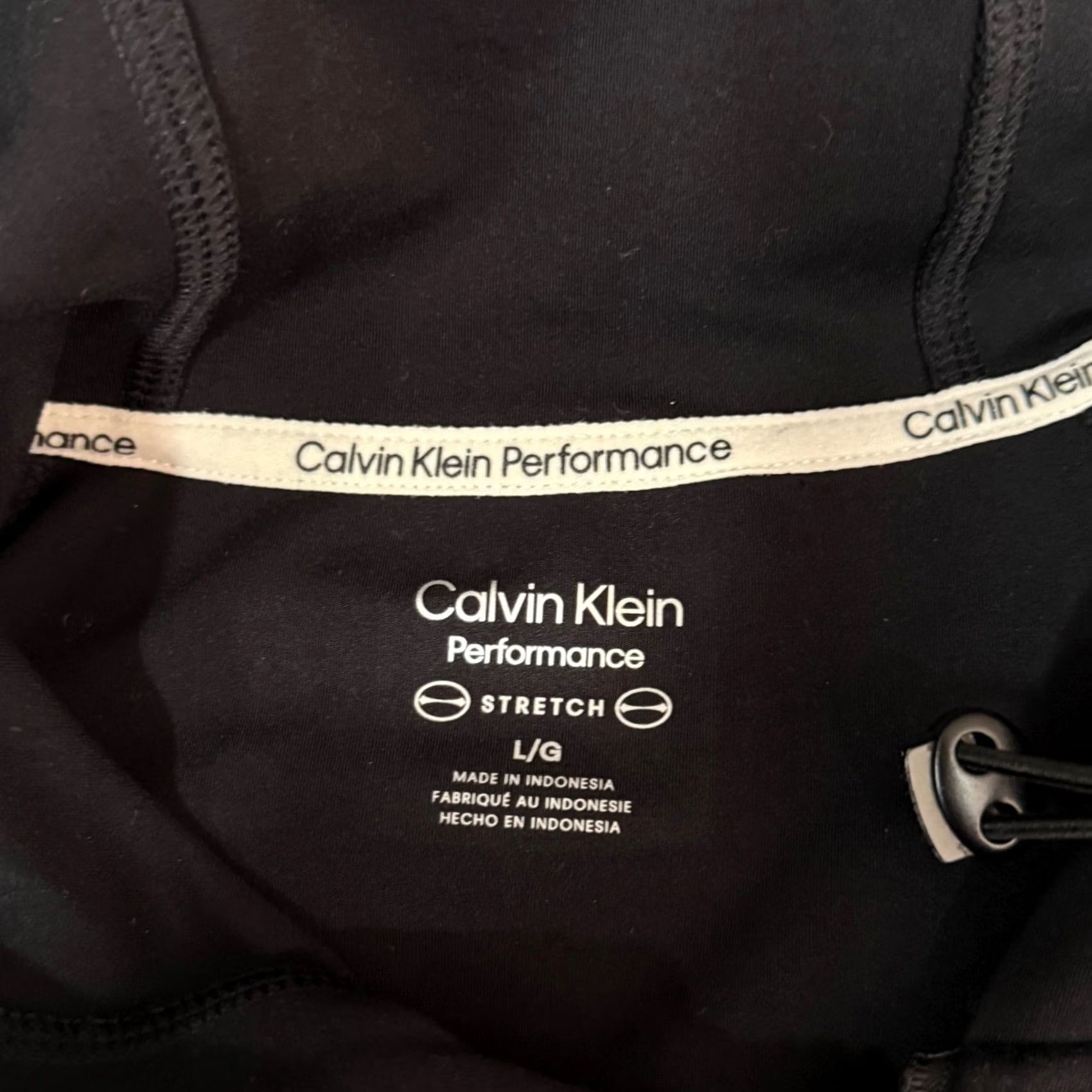 Calvin Klein Calvin Klein Performance Hoodie Black Full Zip Raglan Sleeve PFSJ4176 Womens L Size Stretch Reflective Pockets Zip Front Hooded Athleisure Athletic Size L / US 10 / IT 46 - 4 Thumbnail