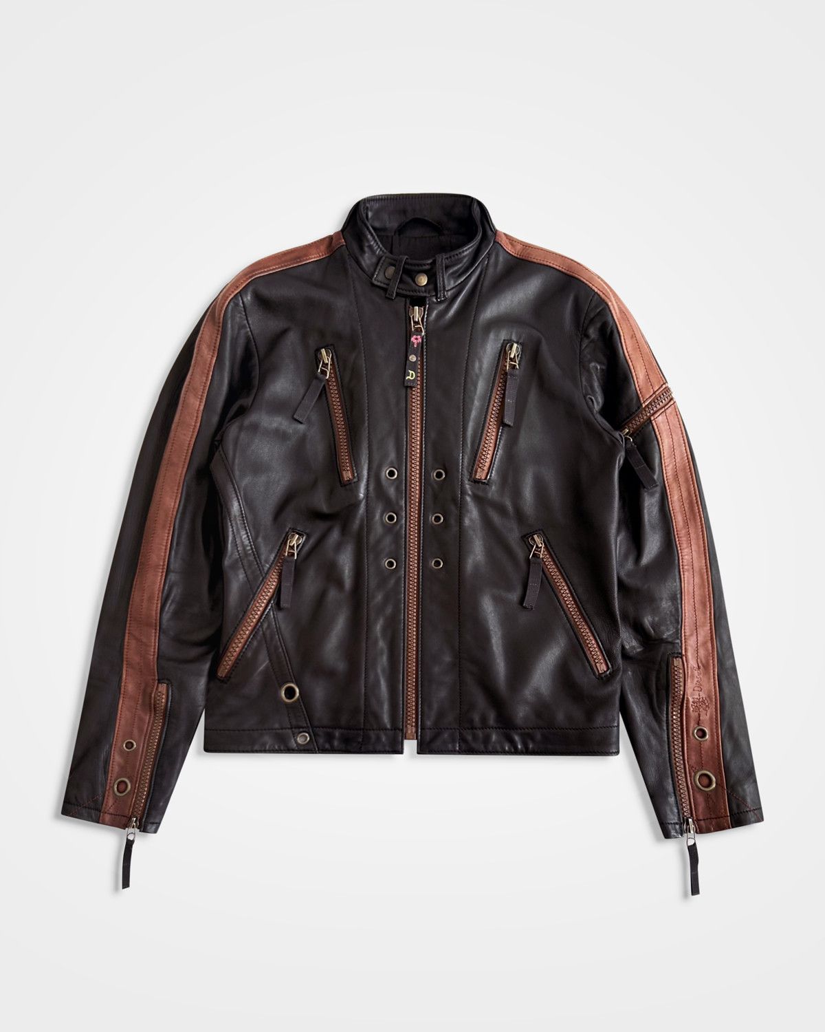 Diesel Diesel, 2000's Quad-Zip Leather Moto Jacket Size US L / EU 52-54 / 3 - 1 Thumbnail